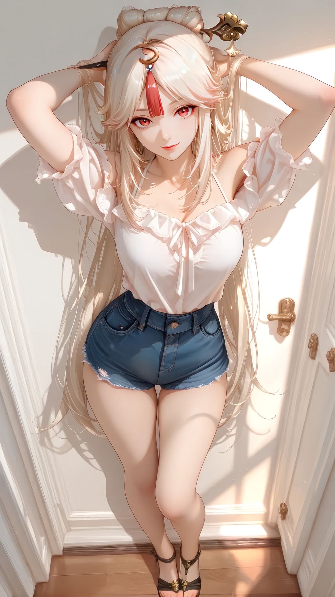 原神启动 凝光 二次元美图 现代版穿搭,第1张