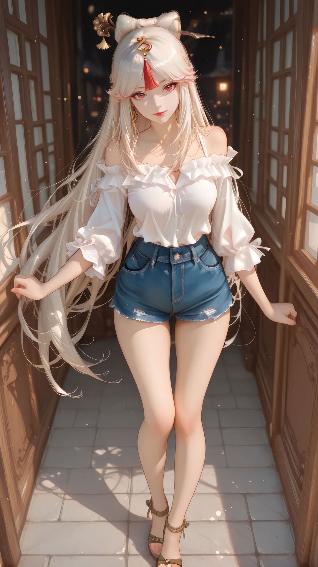 原神启动 凝光 二次元美图 现代版穿搭,第3张