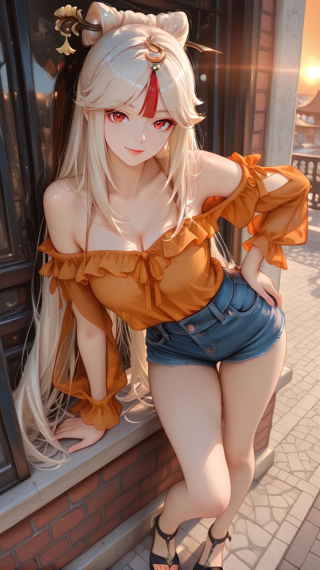 原神启动 凝光 二次元美图 现代版穿搭,第4张