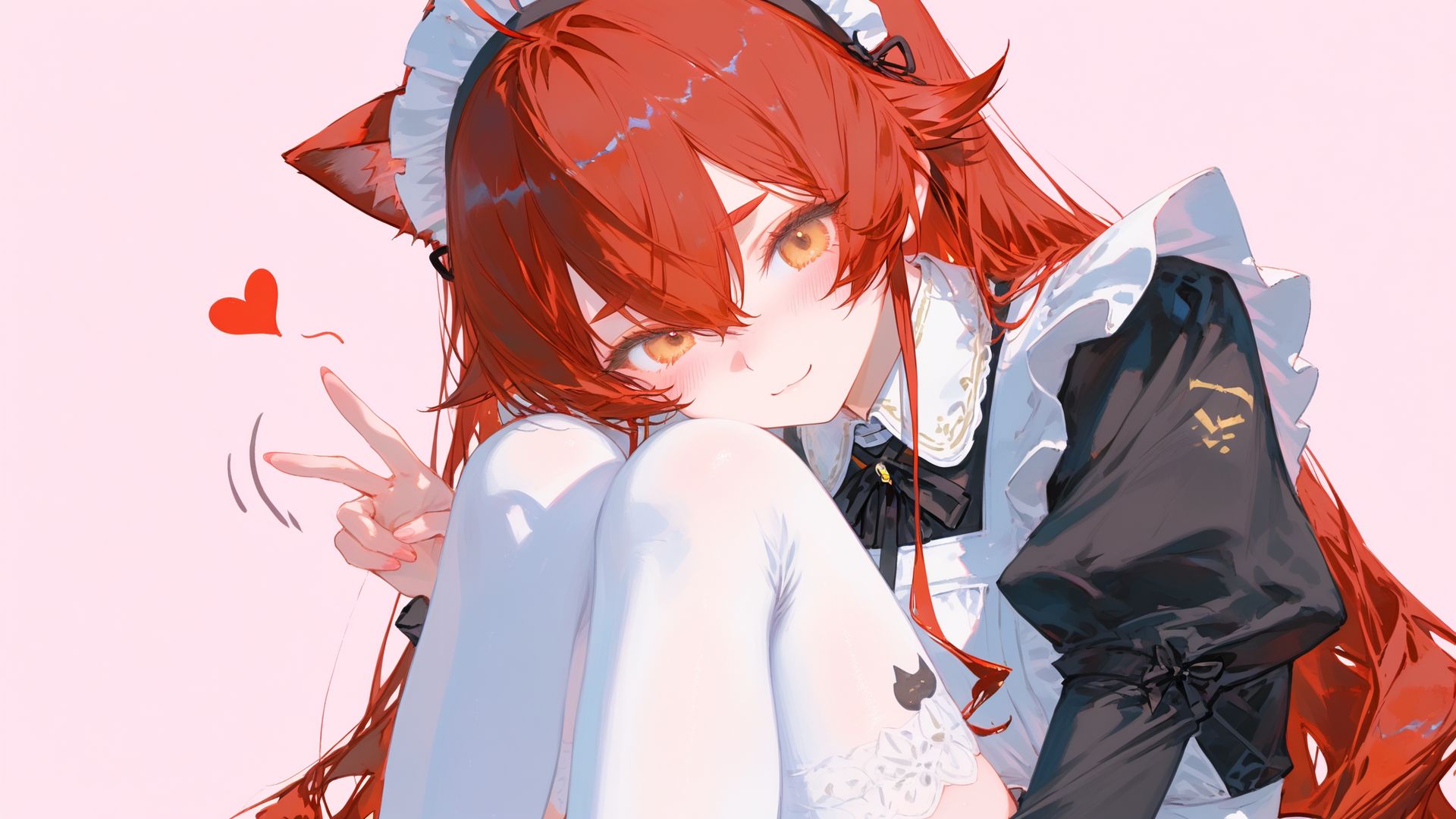 女仆艾莉丝纯享版 无职转生 艾莉丝同人图 aicg绘画 电脑桌面背景,第4张