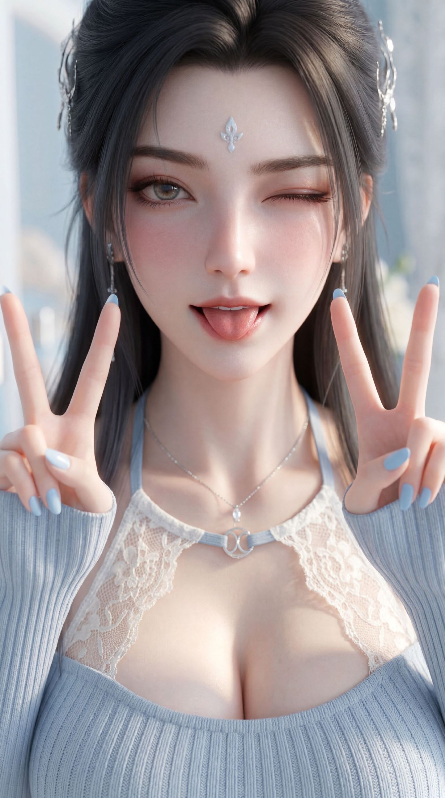 诛仙国漫女神陆雪琪 性感美女 动漫手机壁纸福利 4k超清 那一年的望月台，风动，心亦动,第5张