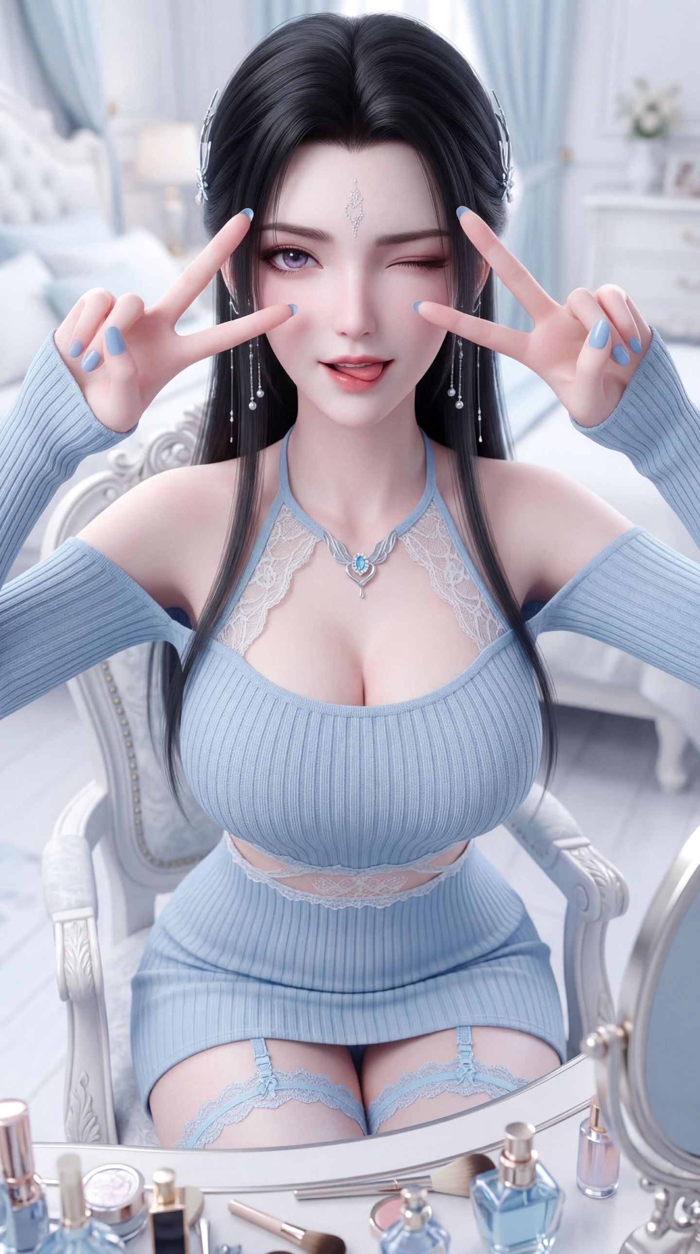 诛仙国漫女神陆雪琪 性感美女 动漫手机壁纸福利 4k超清 那一年的望月台，风动，心亦动,第6张