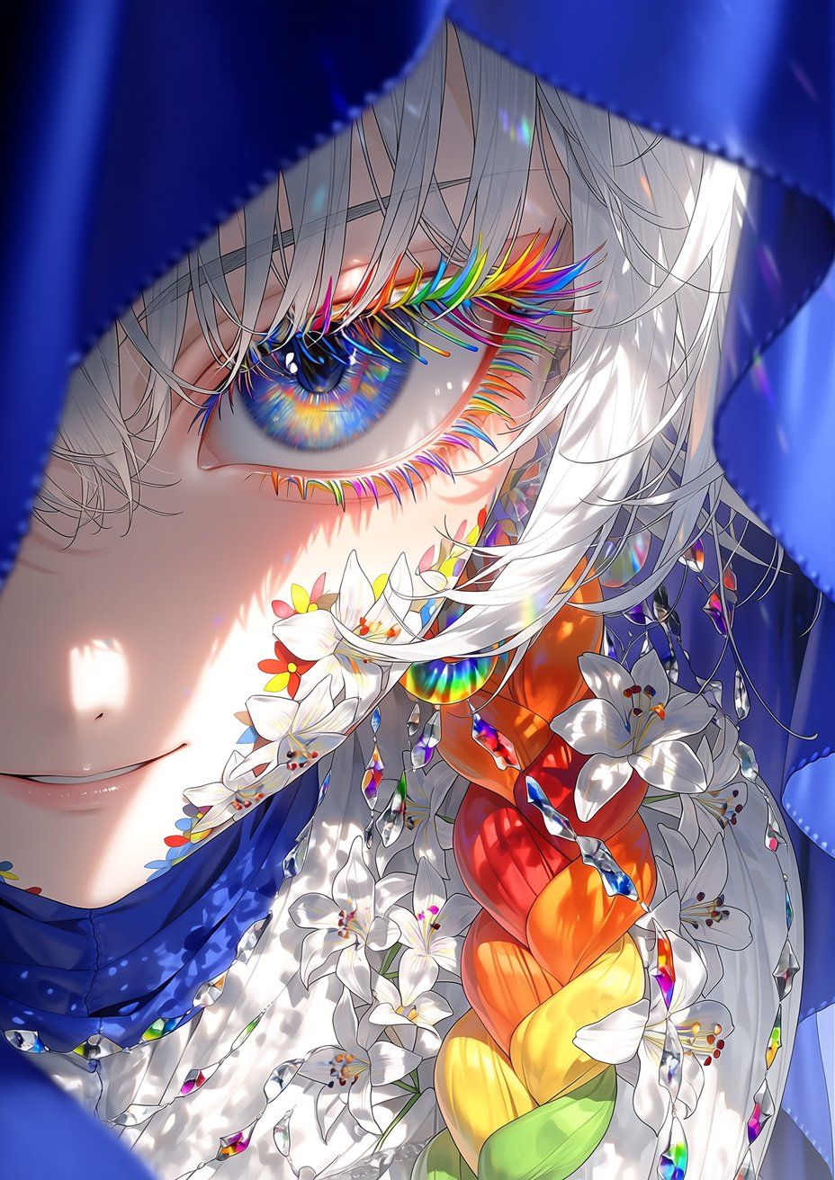 壁纸分享 充满生命力动漫壁纸 二次元炫彩高清图片 眼睛,第8张