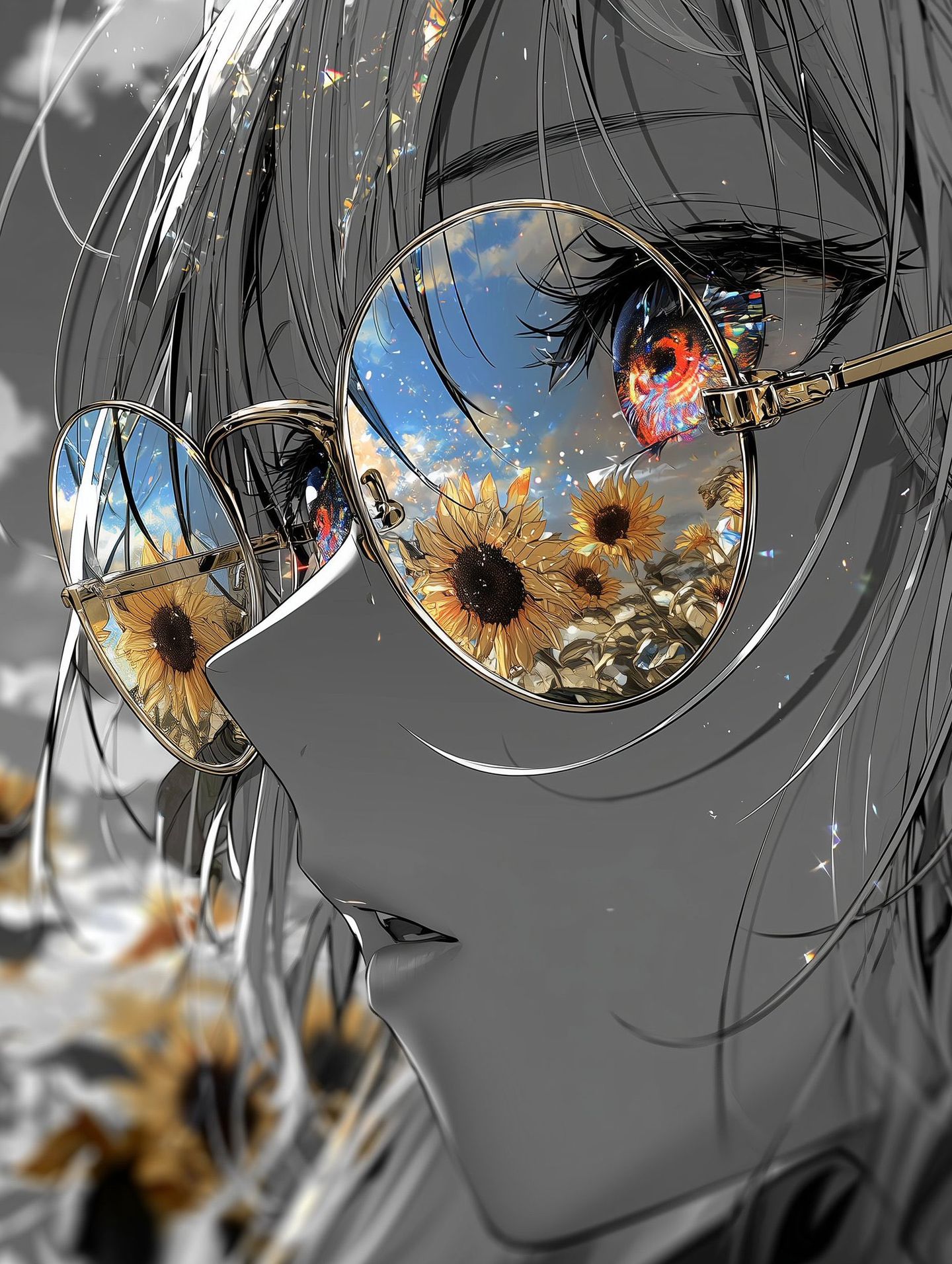 壁纸推荐 唯美充满生命力 二次元炫彩高清图片 眼睛,第3张