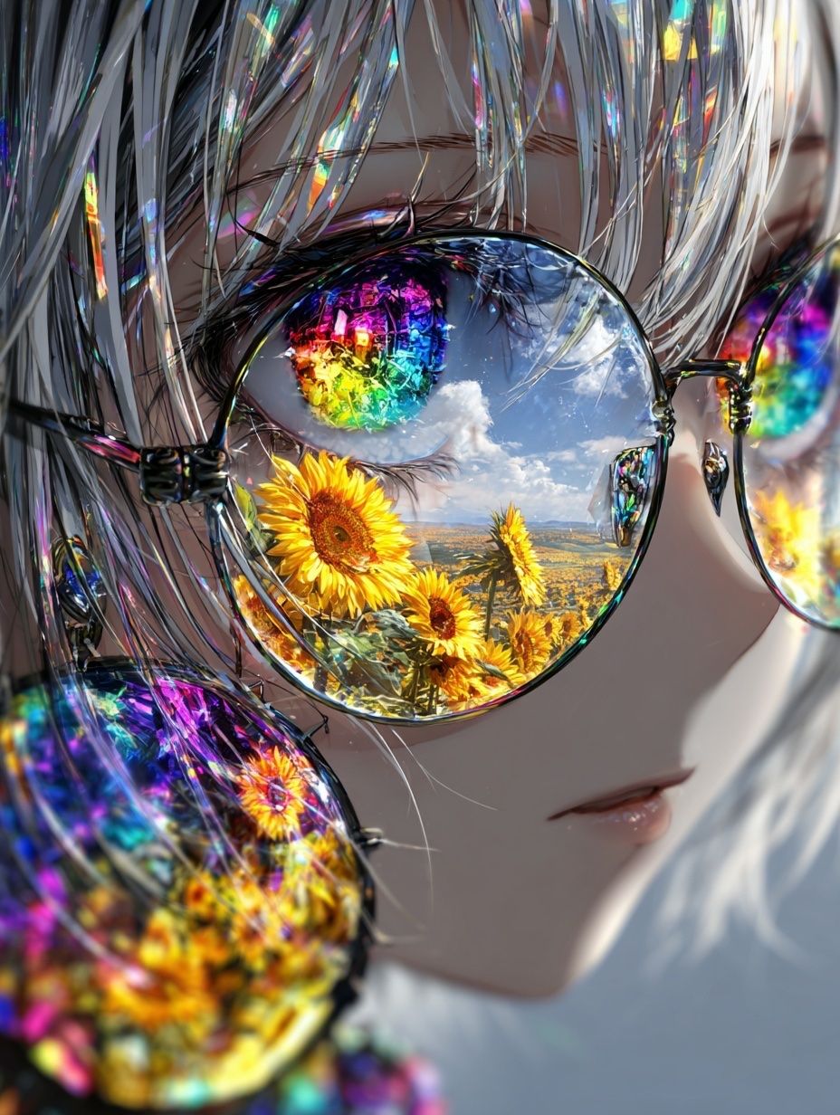 壁纸推荐 唯美充满生命力 二次元炫彩高清图片 眼睛,第4张