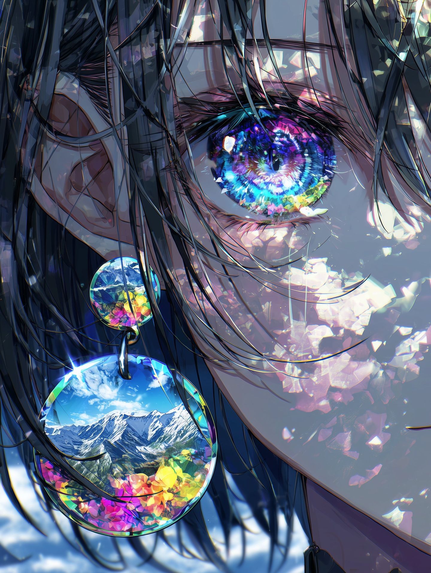 壁纸推荐 唯美充满生命力 二次元炫彩高清图片 眼睛,第8张