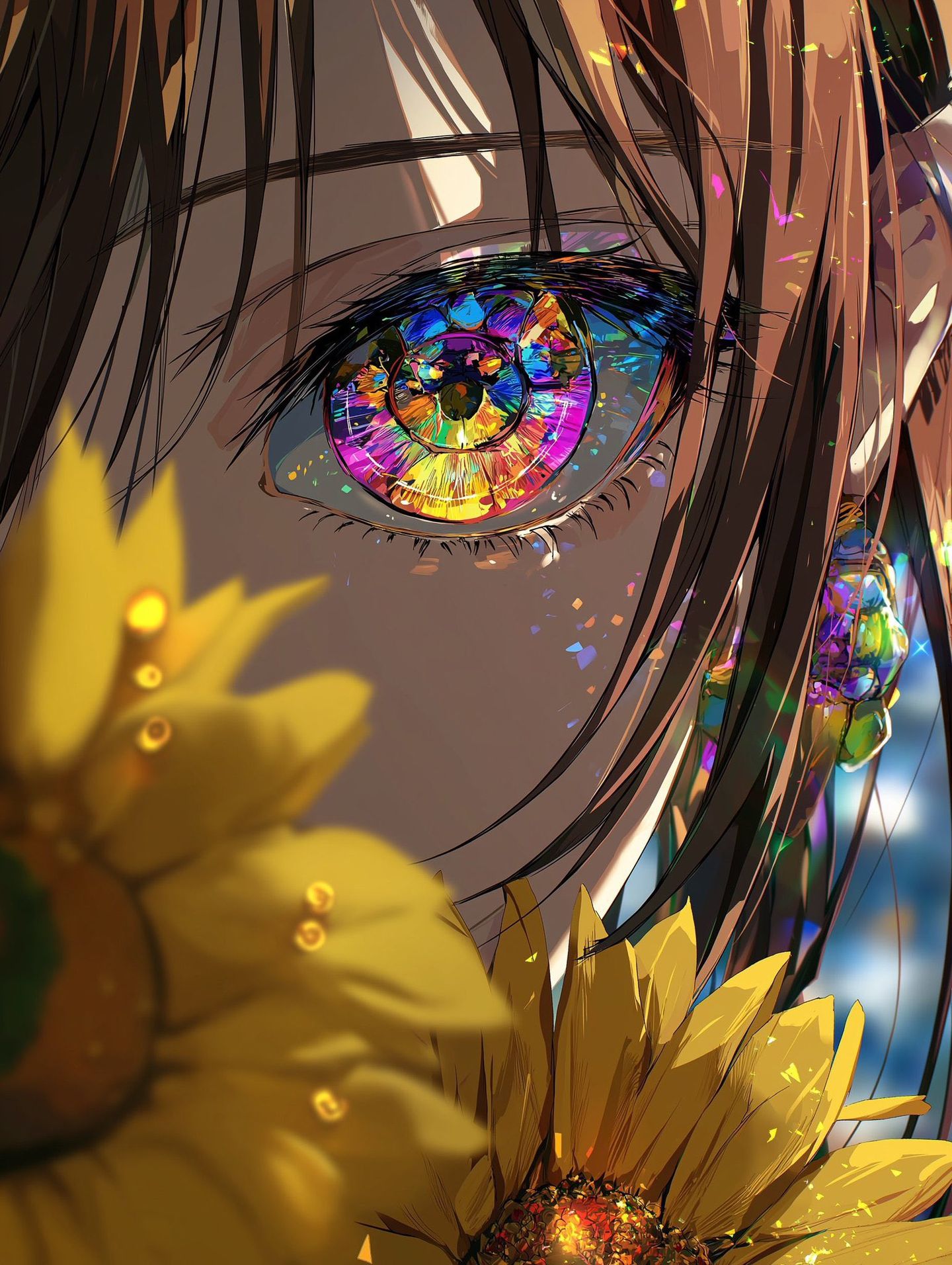 壁纸推荐 唯美充满生命力 二次元炫彩高清图片 眼睛,第10张