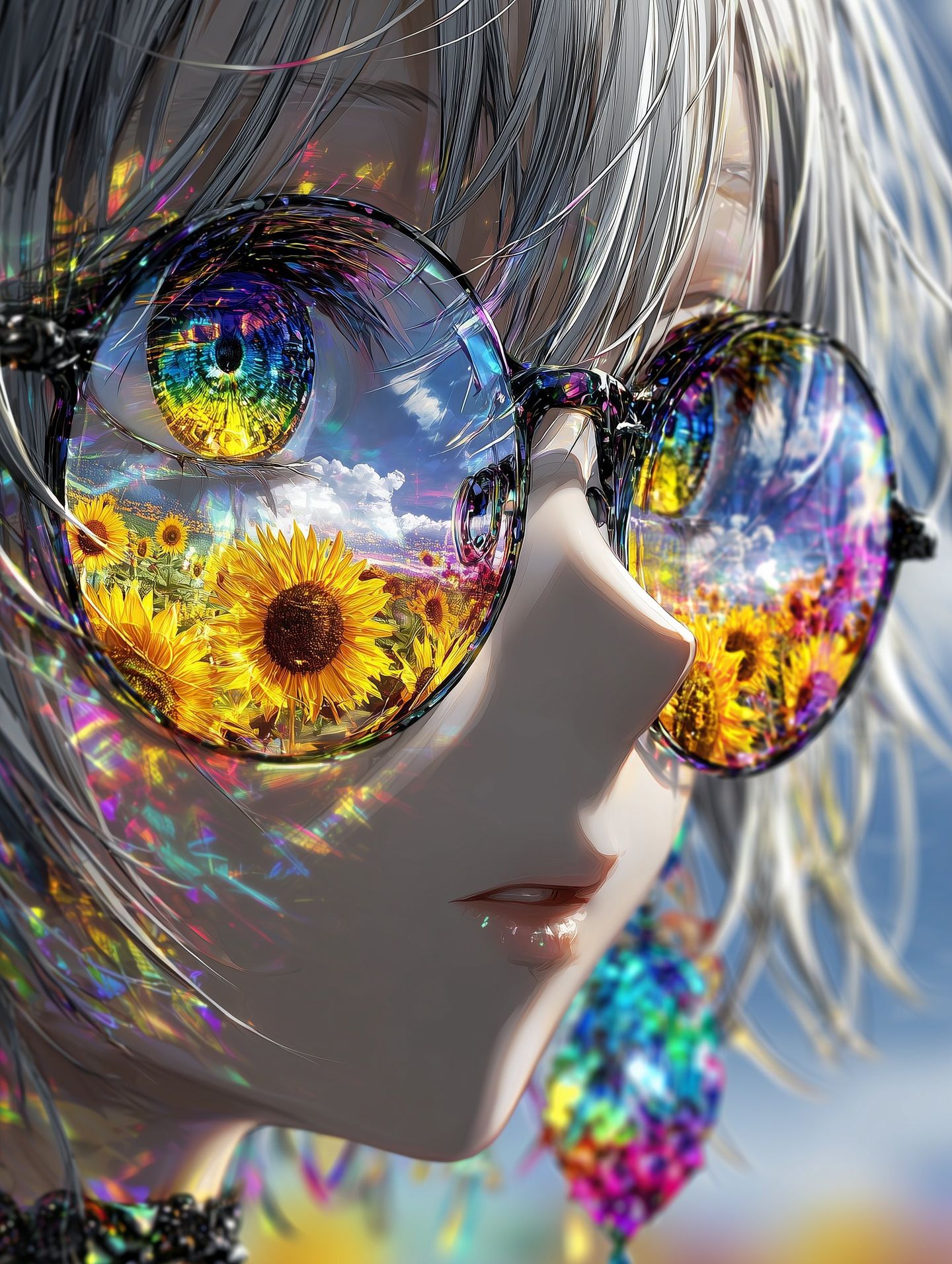 壁纸推荐 唯美充满生命力 二次元炫彩高清图片 眼睛,第9张