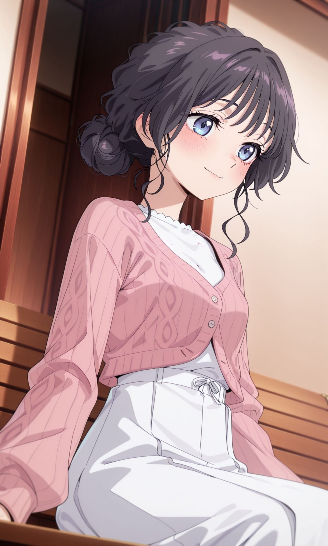 熏香花朵凛然绽放 同人 和栗熏子 二次元动漫日漫女孩 粉色,第1张