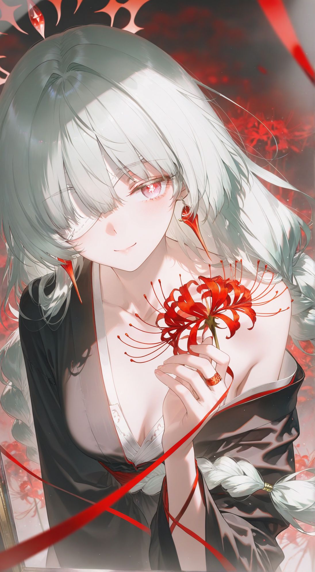 二次元游戏鸣潮弗洛洛 花海彼岸花 唯美少女,第1张