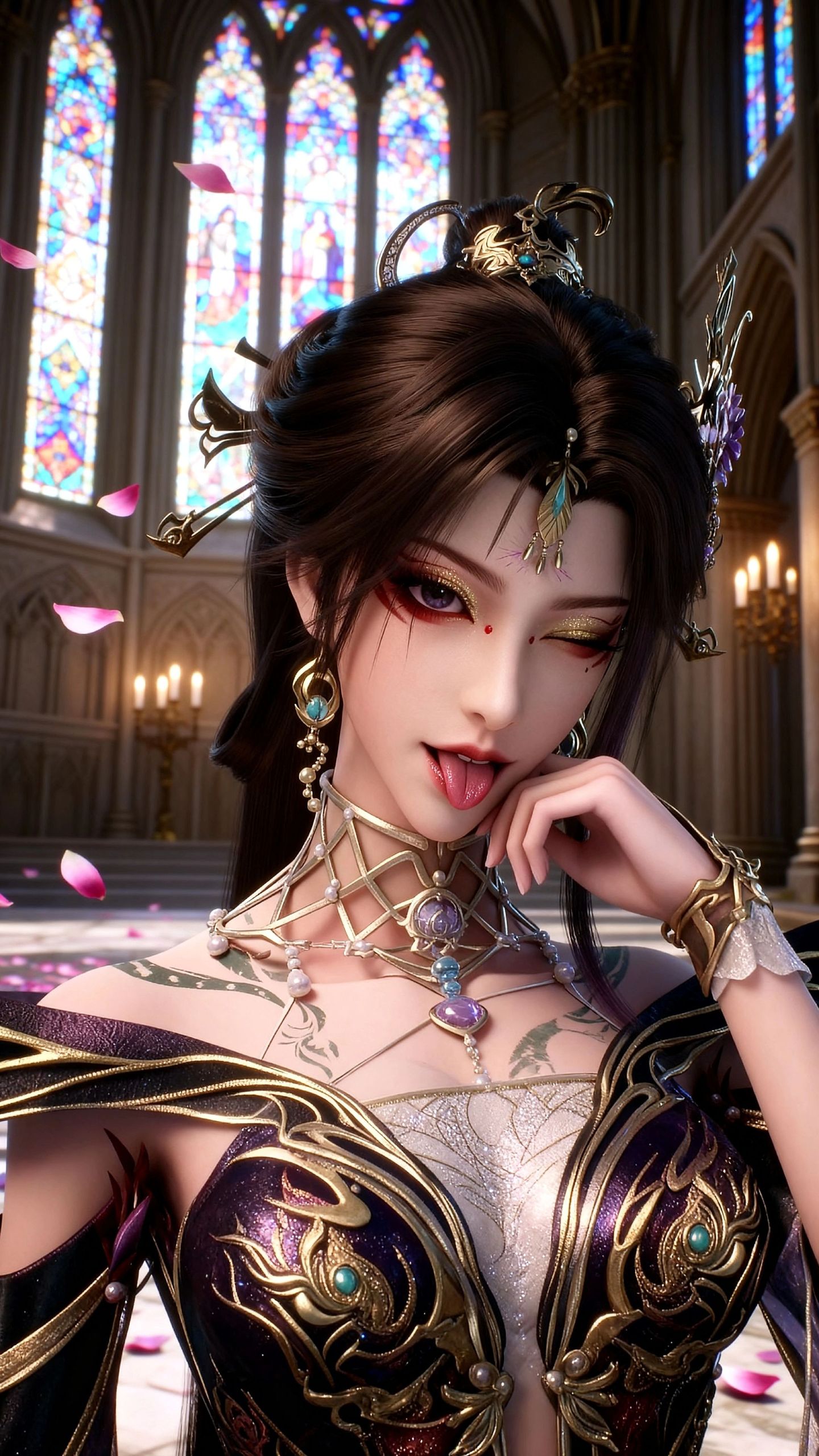 古佩儿美图 国漫美女 动漫百炼成神 超高清手机壁纸图片,第3张