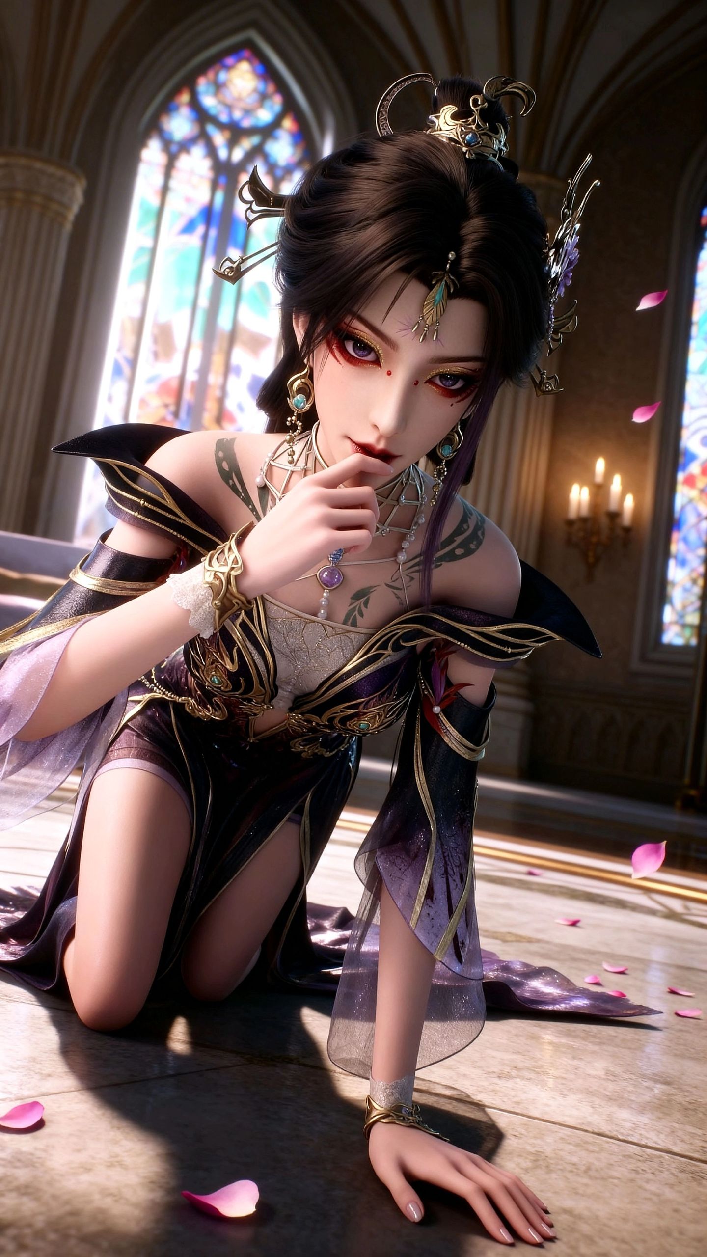 古佩儿美图 国漫美女 动漫百炼成神 超高清手机壁纸图片,第4张