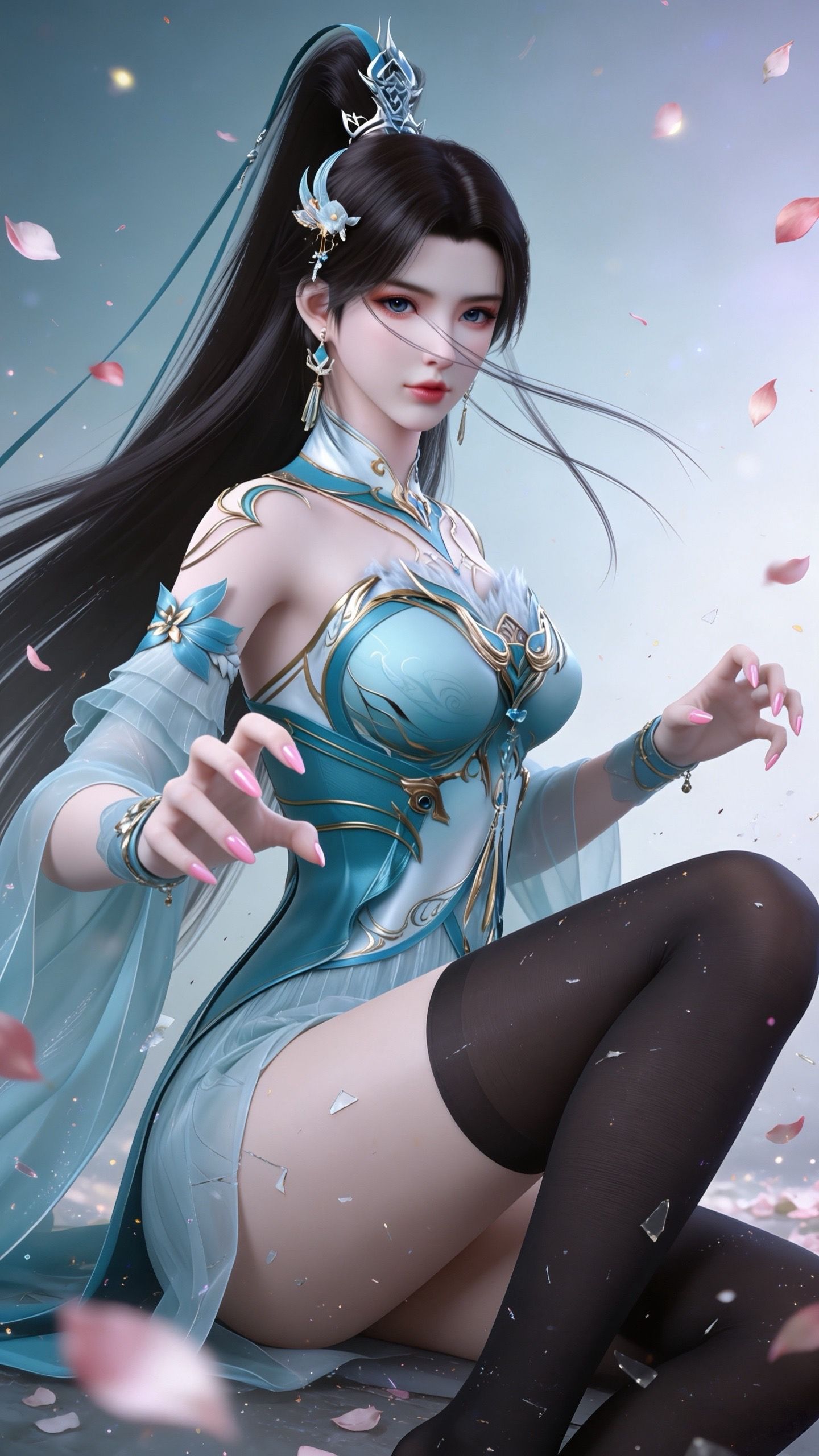 斗破苍穹萧薰儿壁纸 动漫女神 国漫美女 黑丝裤袜大长腿,第1张