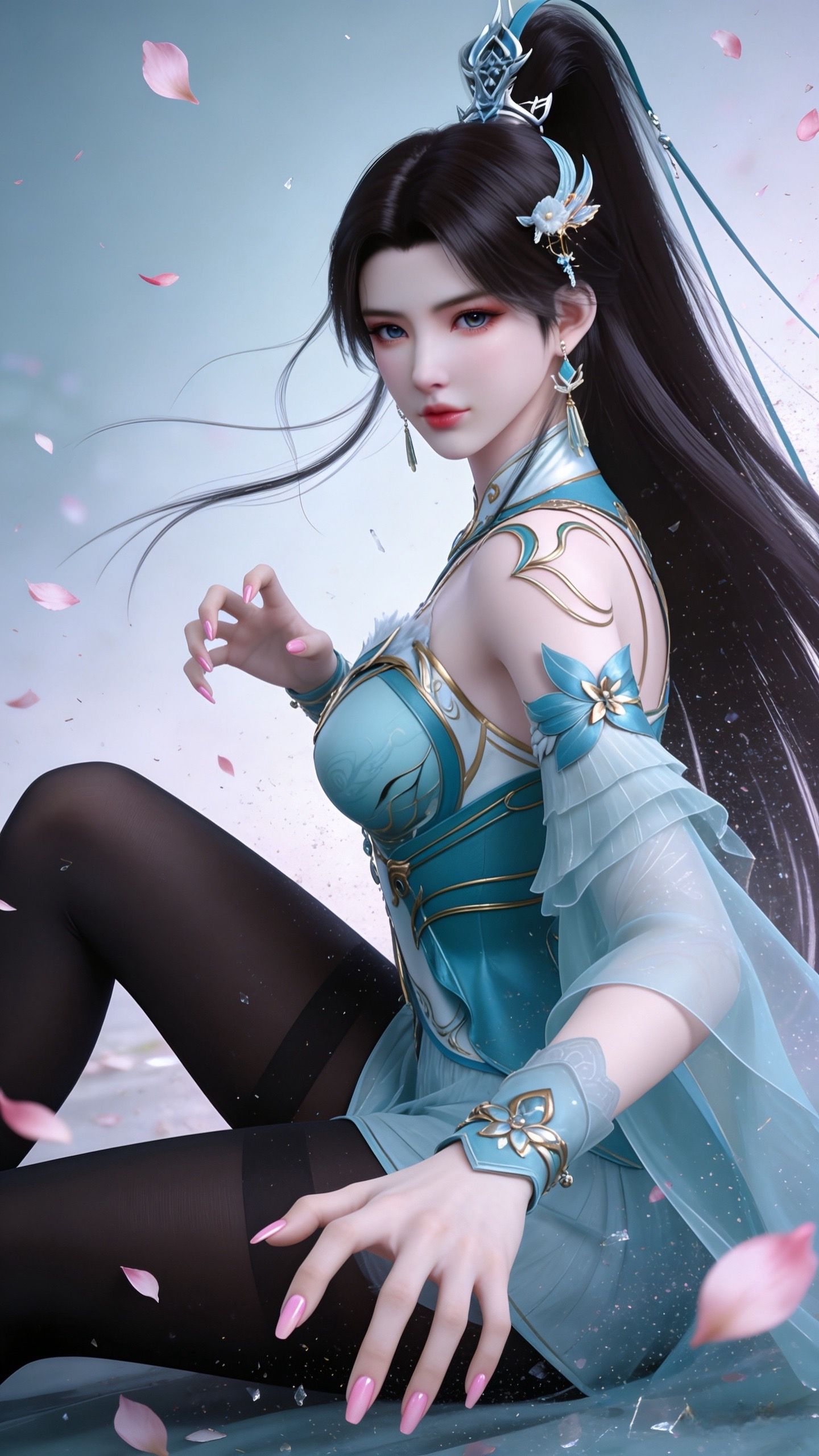 斗破苍穹萧薰儿壁纸 动漫女神 国漫美女 黑丝裤袜大长腿,第2张