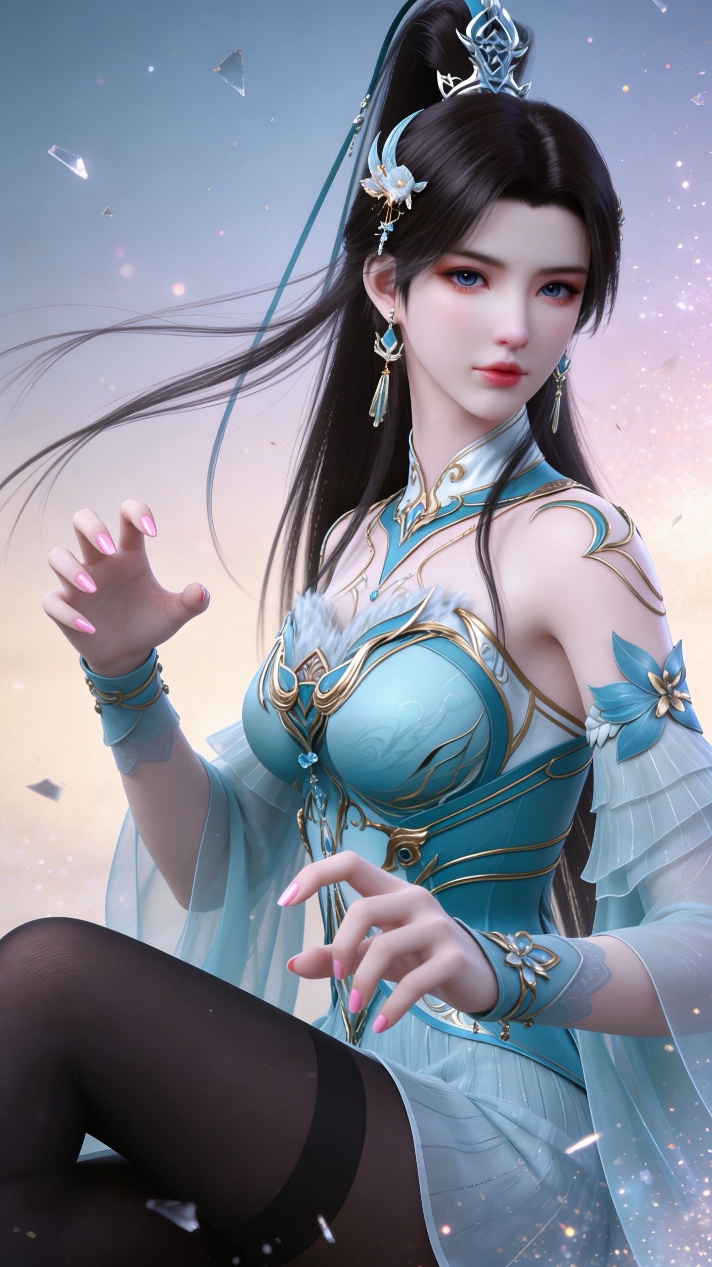 斗破苍穹萧薰儿壁纸 动漫女神 国漫美女 黑丝裤袜大长腿,第3张