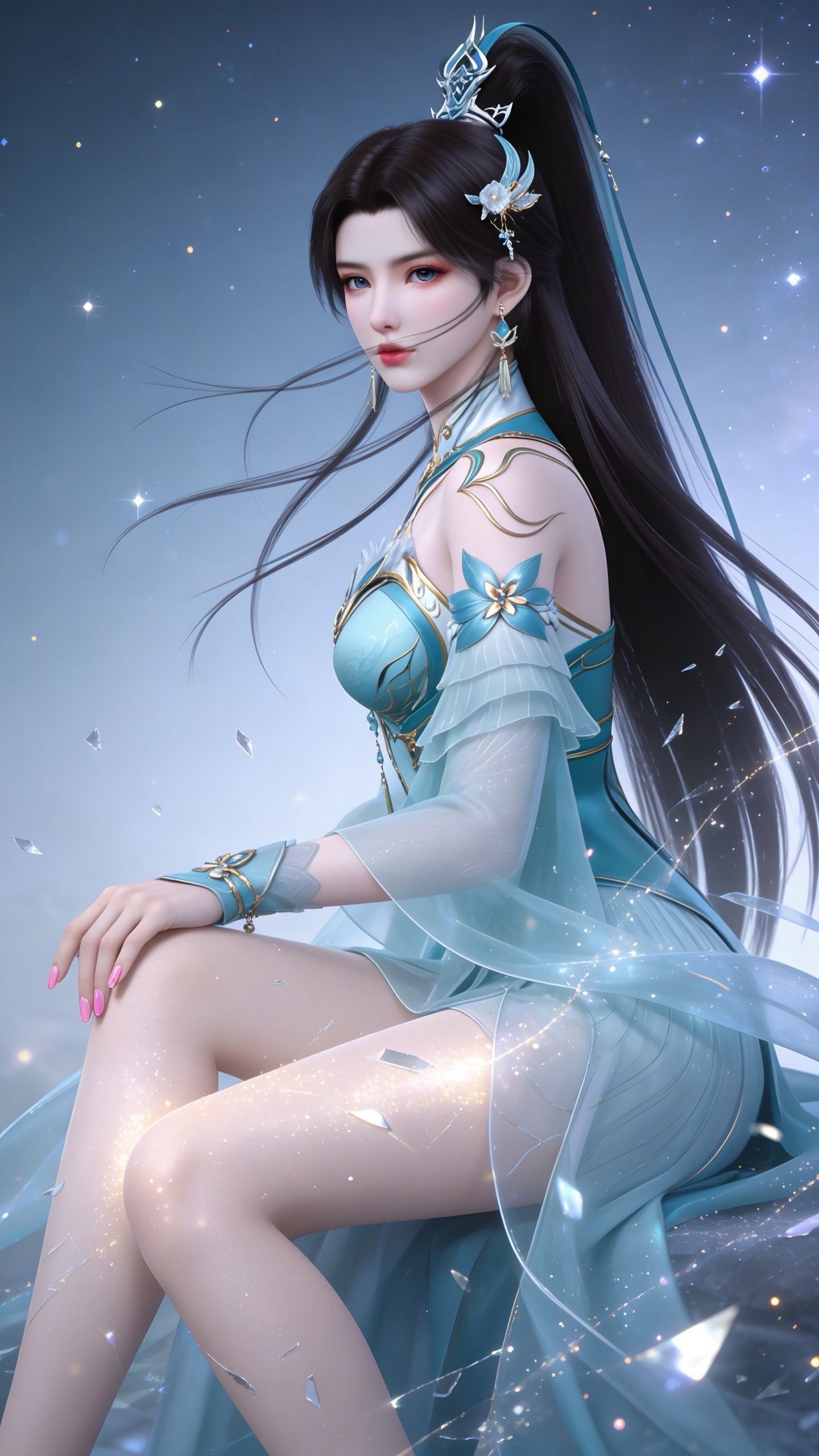 斗破苍穹萧薰儿壁纸 动漫女神 国漫美女 黑丝裤袜大长腿,第4张