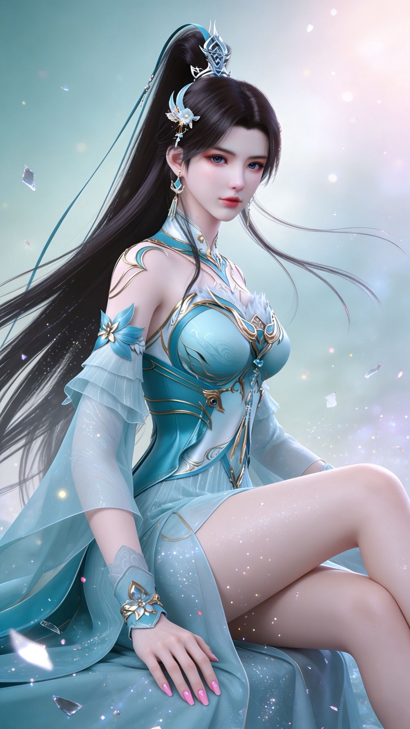 斗破苍穹萧薰儿壁纸 动漫女神 国漫美女 黑丝裤袜大长腿,第5张