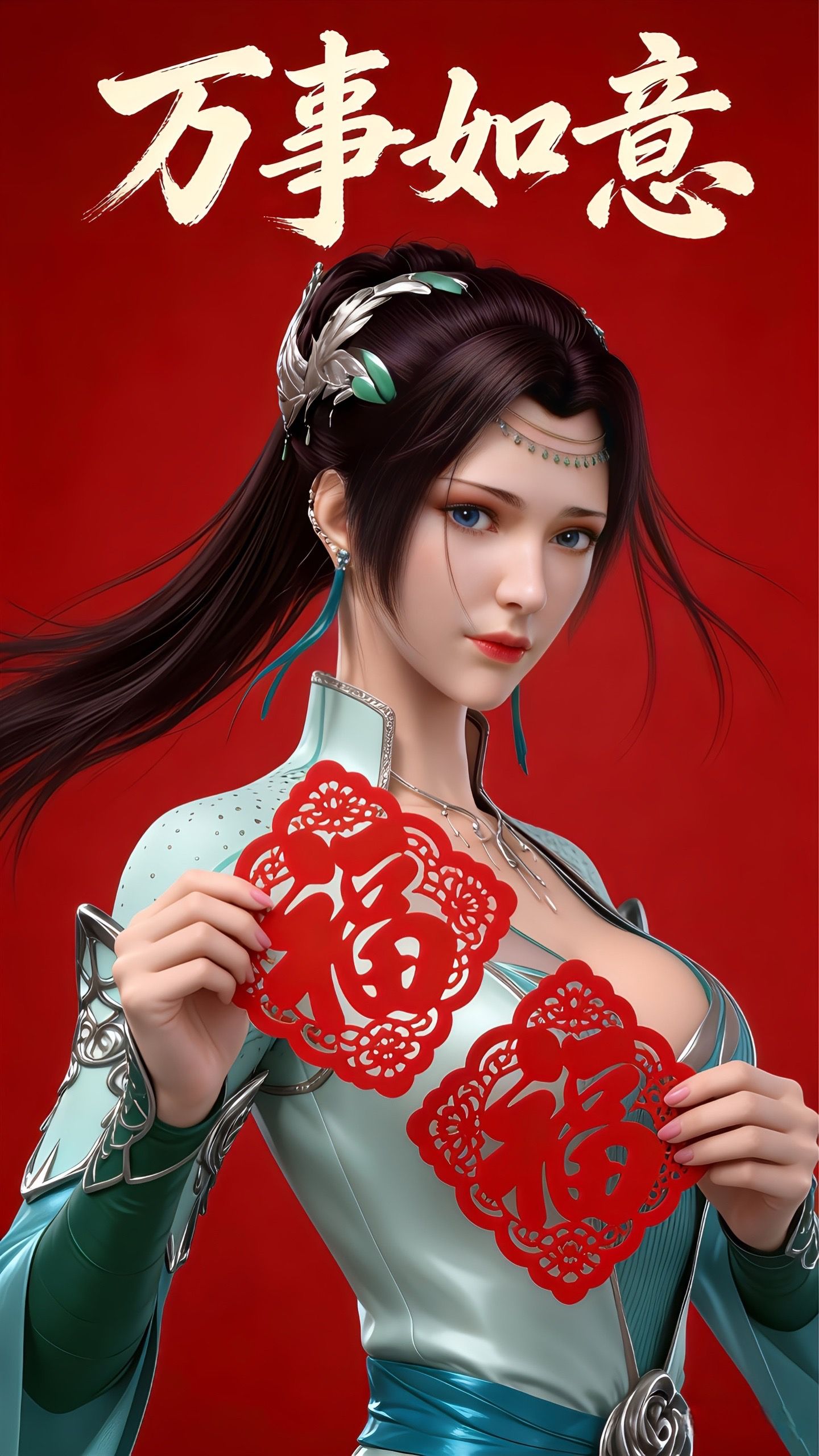 云韵 小医仙 你好2026年壁纸！斗破苍穹 喜庆祝福,第5张