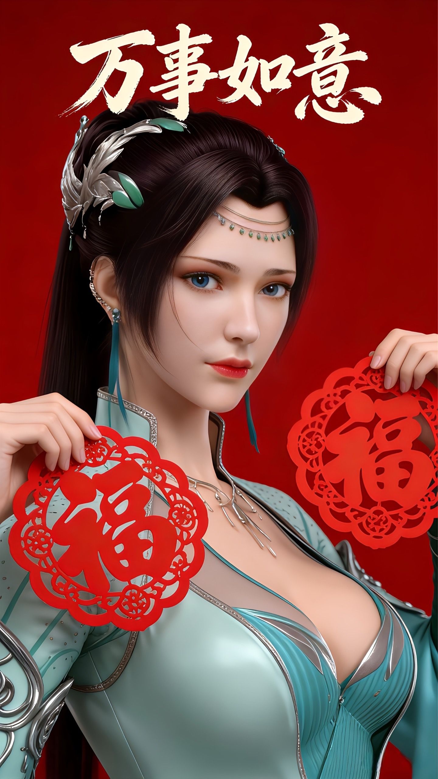 云韵 小医仙 你好2026年壁纸！斗破苍穹 喜庆祝福,第2张