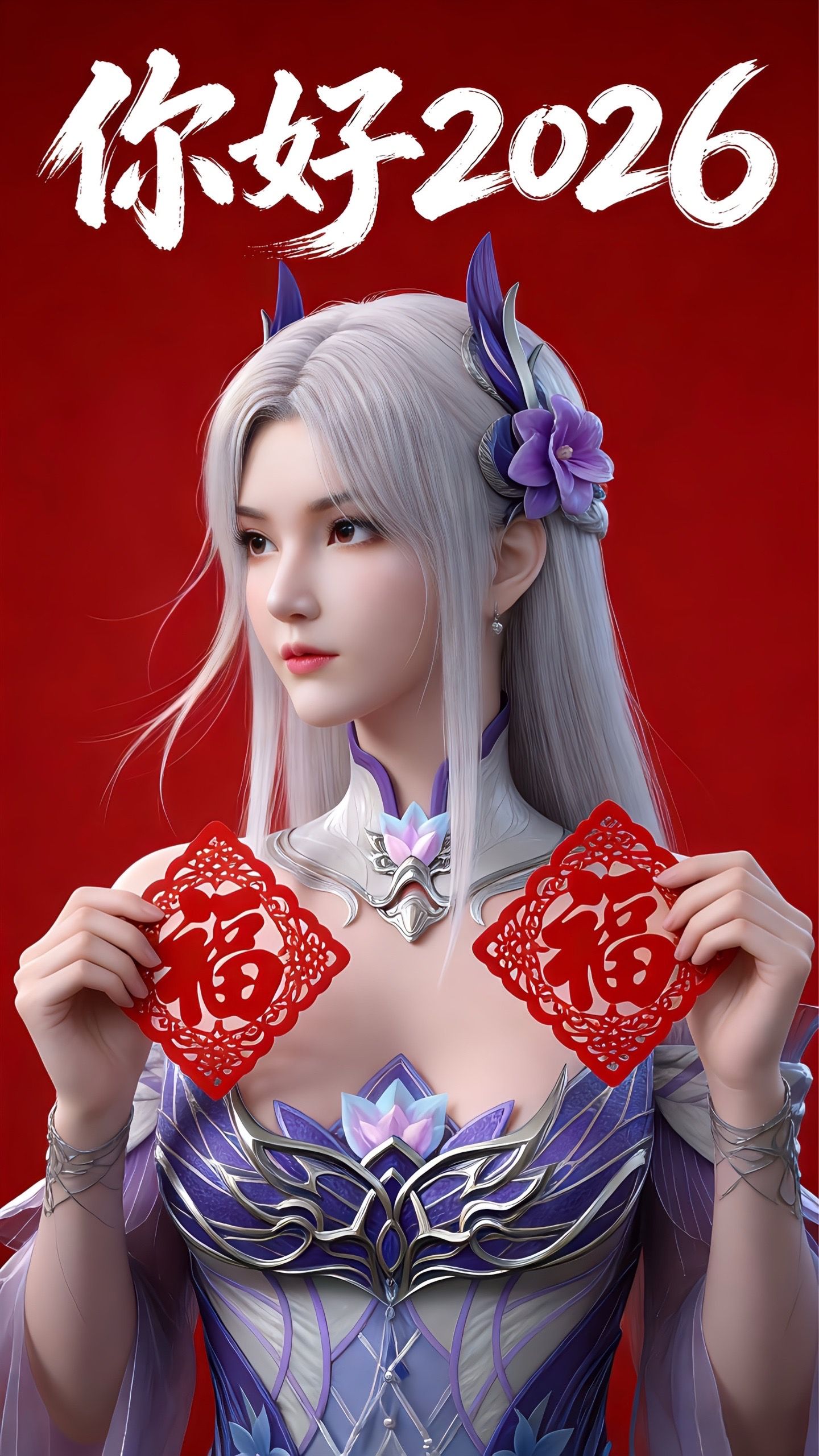 云韵 小医仙 你好2026年壁纸！斗破苍穹 喜庆祝福,第3张