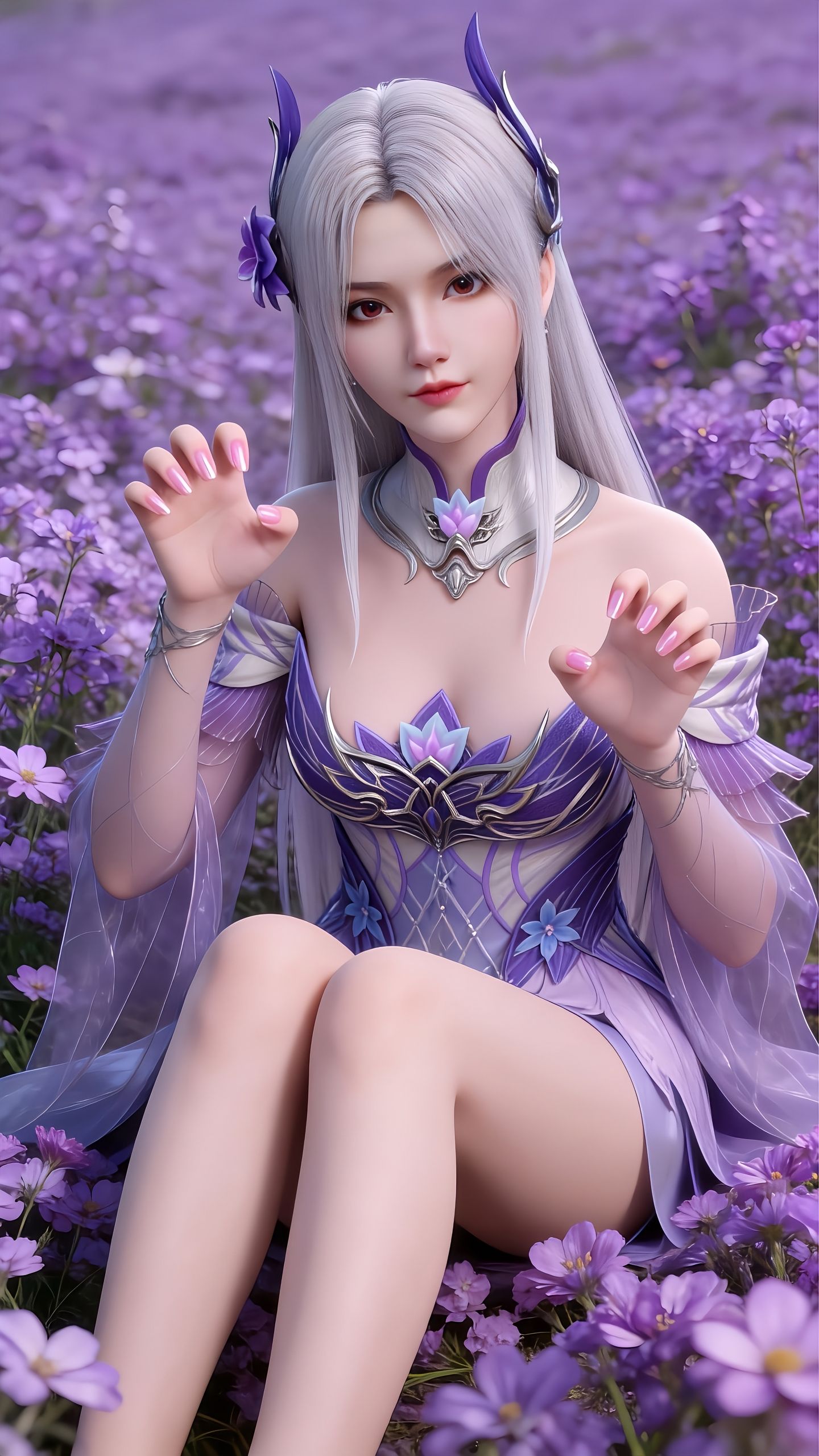 小医仙动漫美女 斗破苍穹御姐 国漫女神 花海,第1张