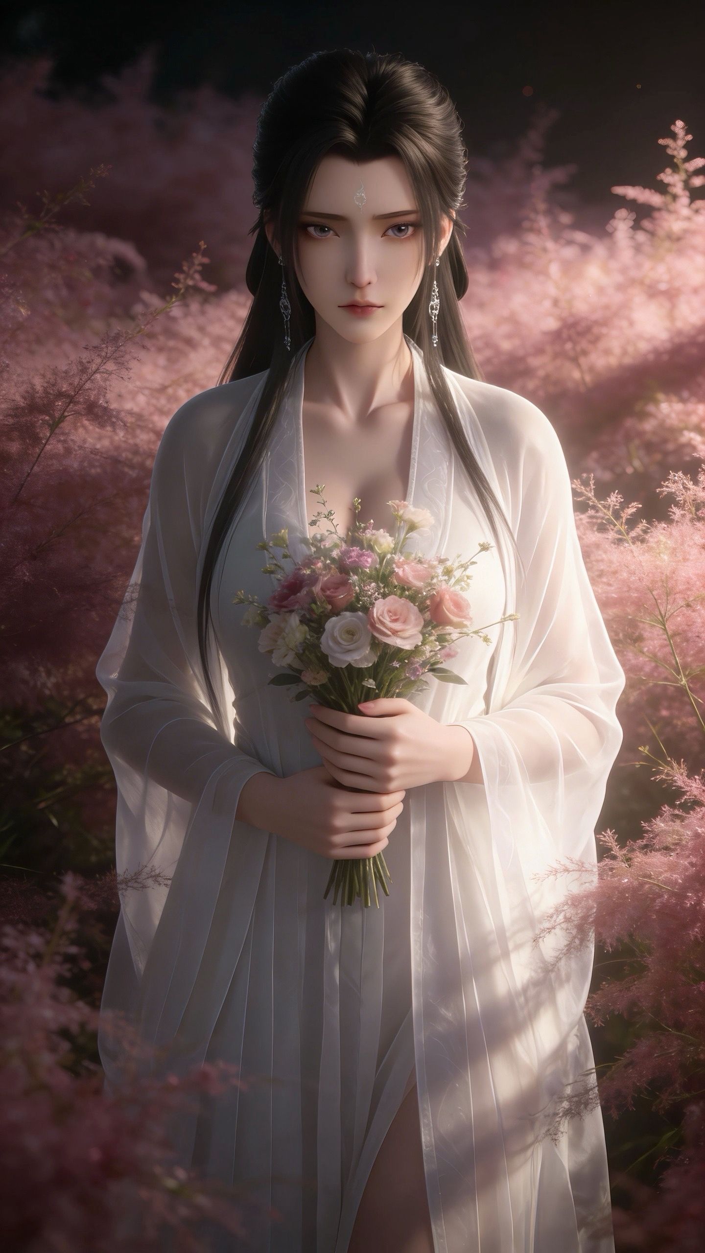 古装古风素衣陆雪琪老婆壁纸 动画诛仙 国漫女神 忧郁楚楚可怜,第3张