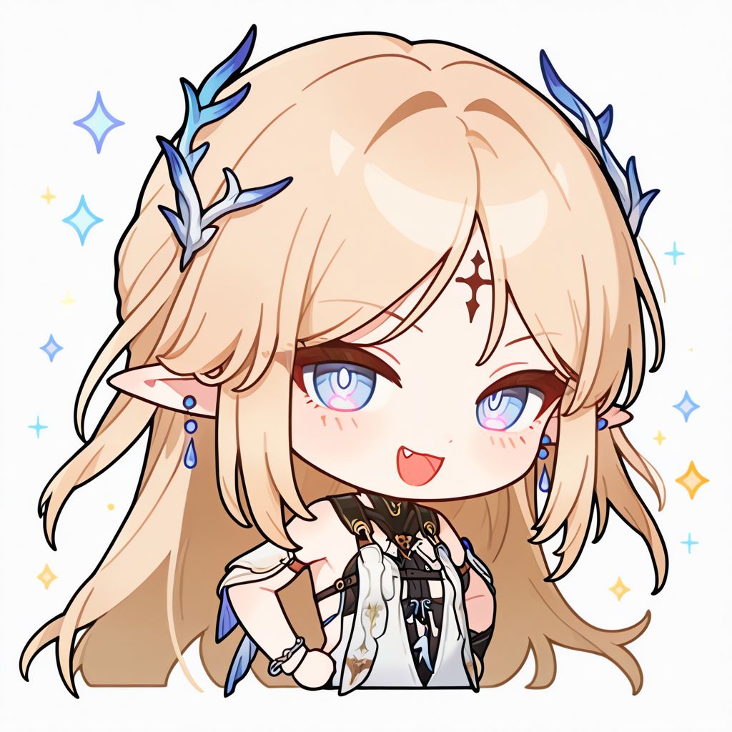 鸣潮卡提希娅 二次元可爱Q版头像 微信头像 QQ头像 抖音头像 社交头像表情,第4张