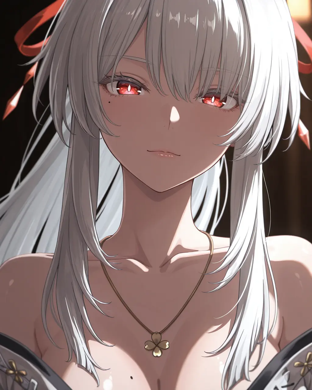 绯雪这张脸真的越看越上头 清晨的第一份心动 鸣潮绯雪 二创 二次元ai绘画,第3张