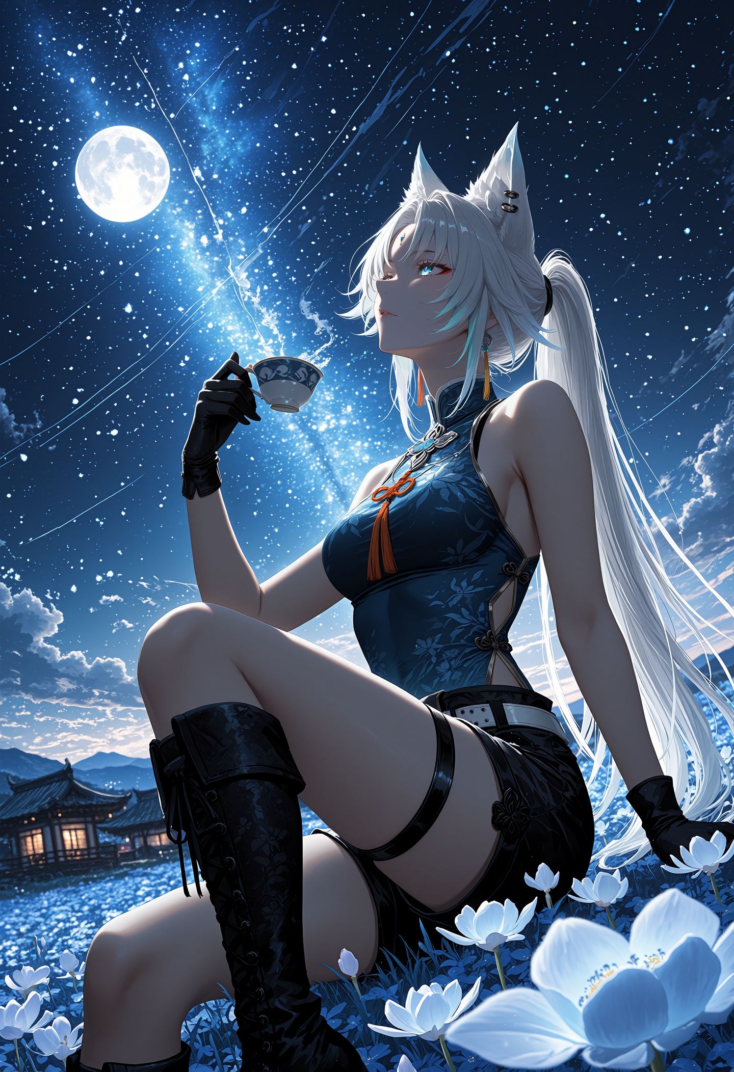 二次元游戏崩坏星穹铁道少女高清壁纸 飞霄 AI绘画 米哈游,第1张