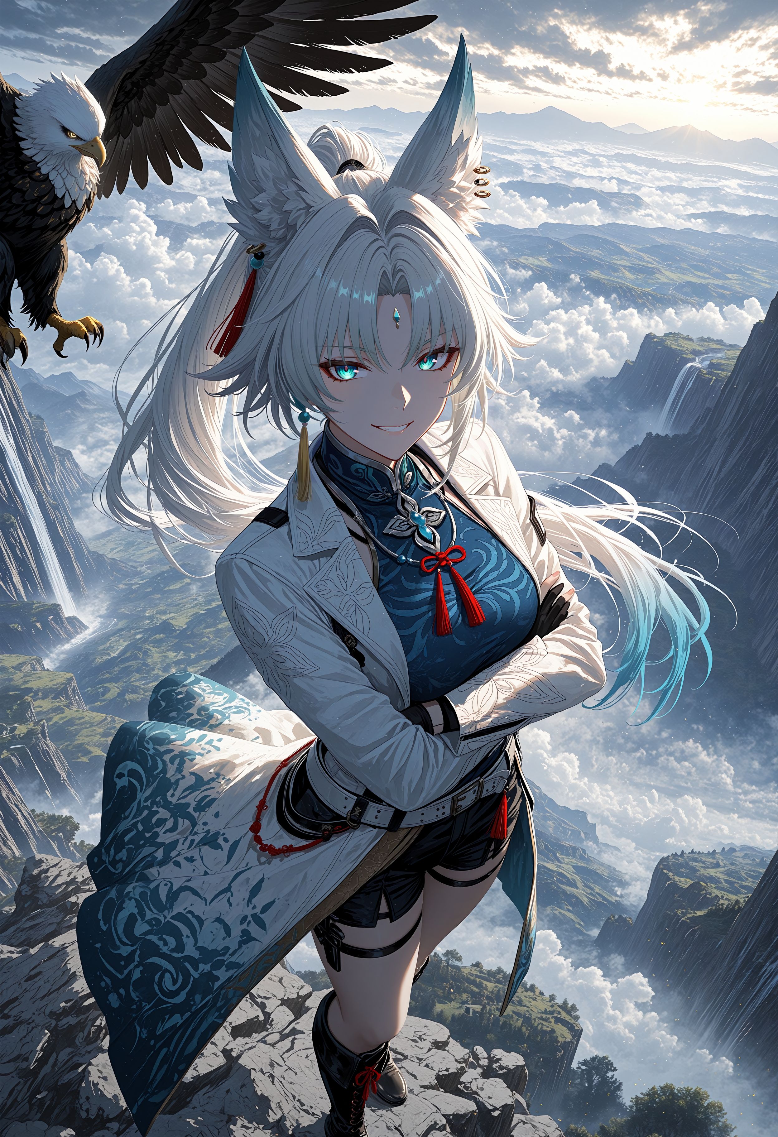 二次元游戏崩坏星穹铁道少女高清壁纸 飞霄 AI绘画 米哈游,第2张