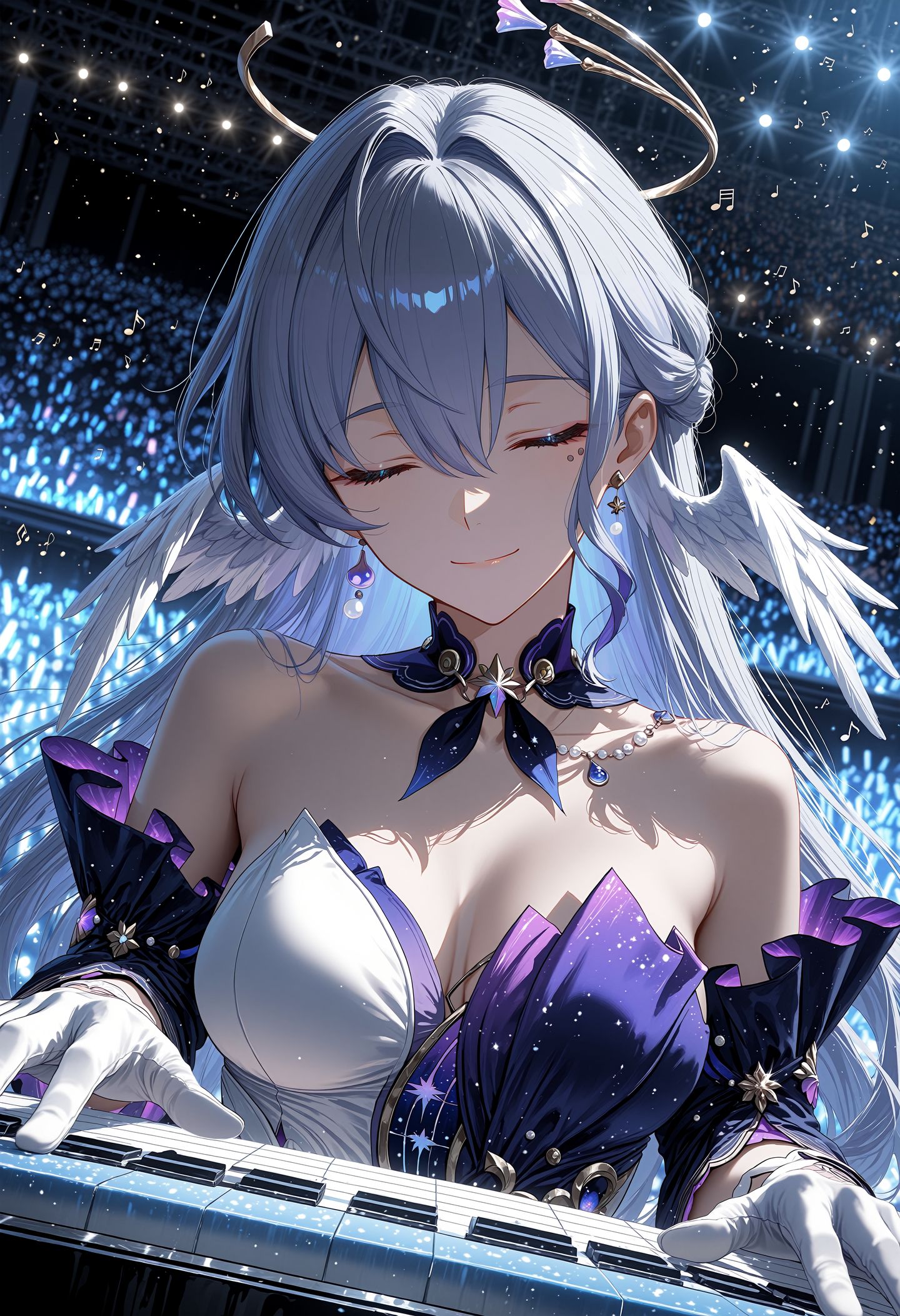 高清二次元游戏壁纸 崩坏星穹铁道 知更鸟 AI绘画 AI作画,第1张