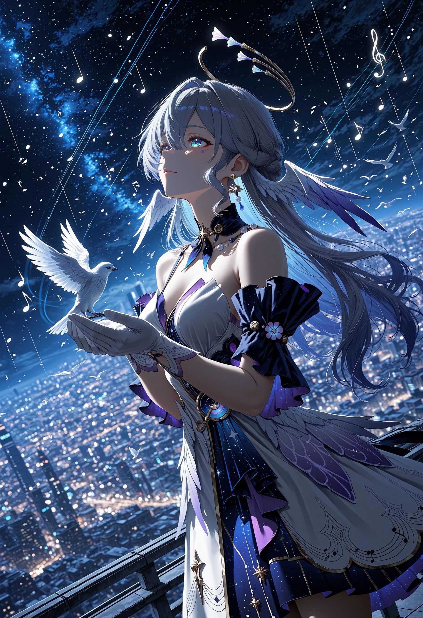 高清二次元游戏壁纸 崩坏星穹铁道 知更鸟 AI绘画 AI作画,第3张