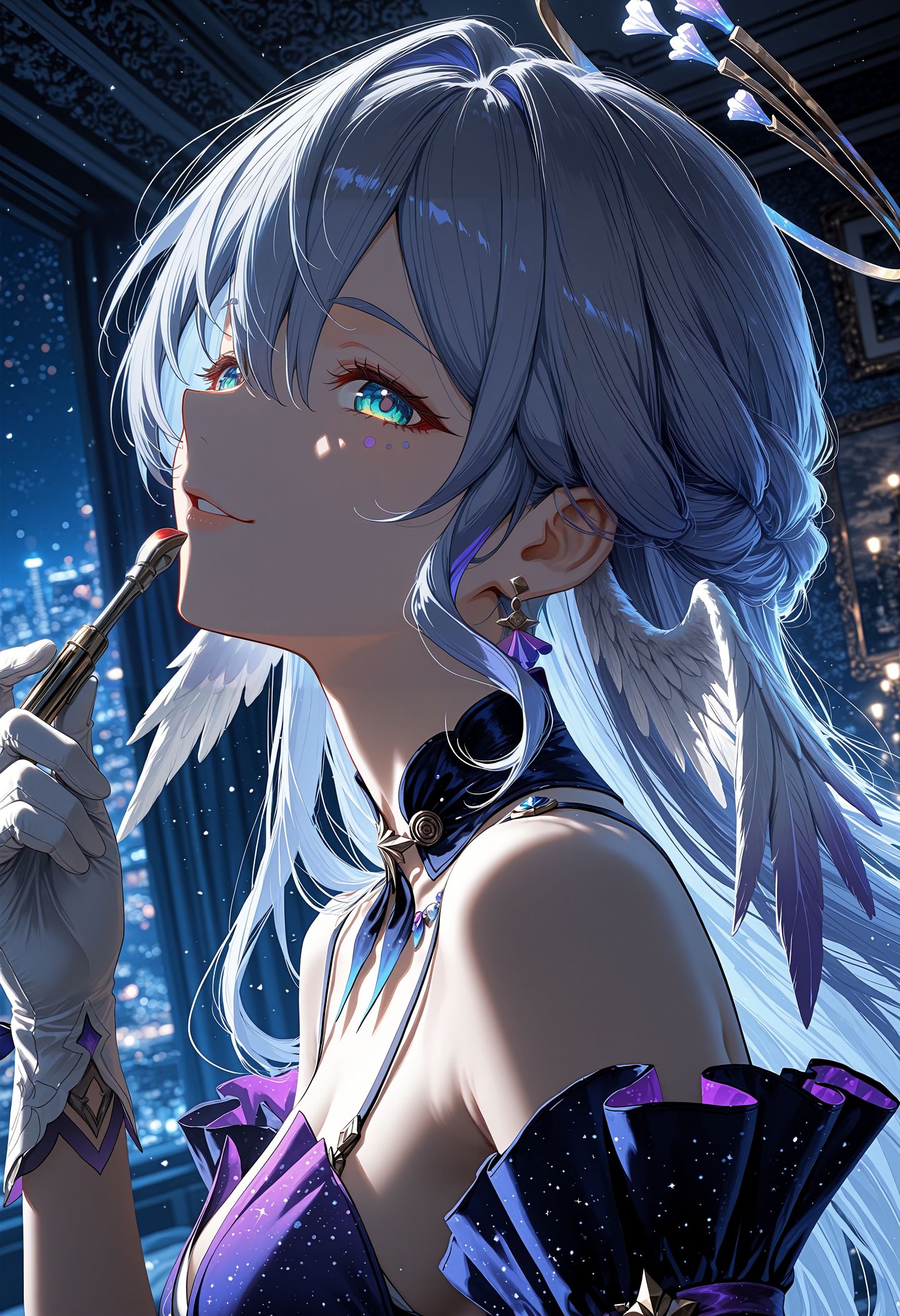 高清二次元游戏壁纸 崩坏星穹铁道 知更鸟 AI绘画 AI作画,第2张