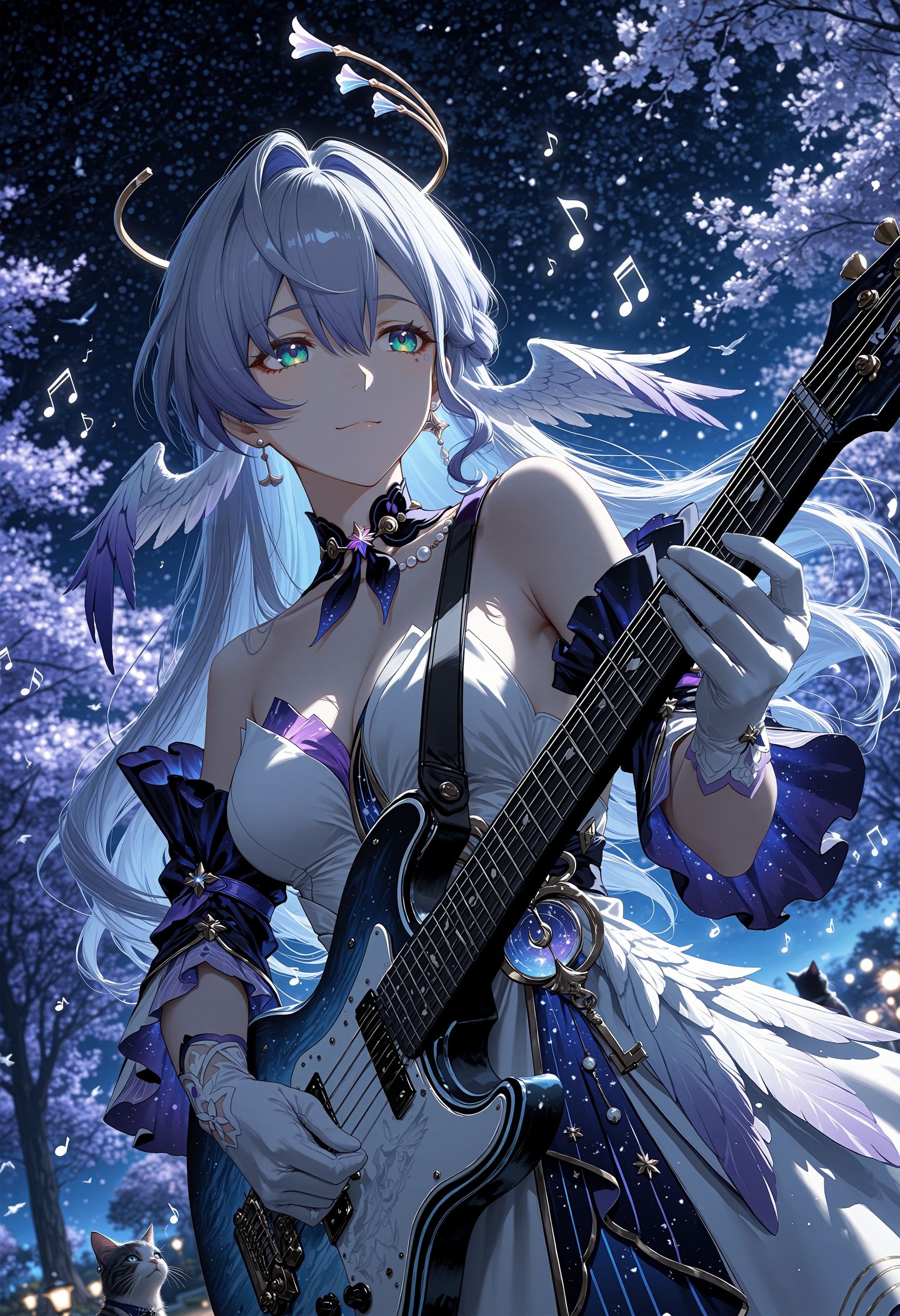 高清二次元游戏壁纸 崩坏星穹铁道 知更鸟 AI绘画 AI作画,第4张