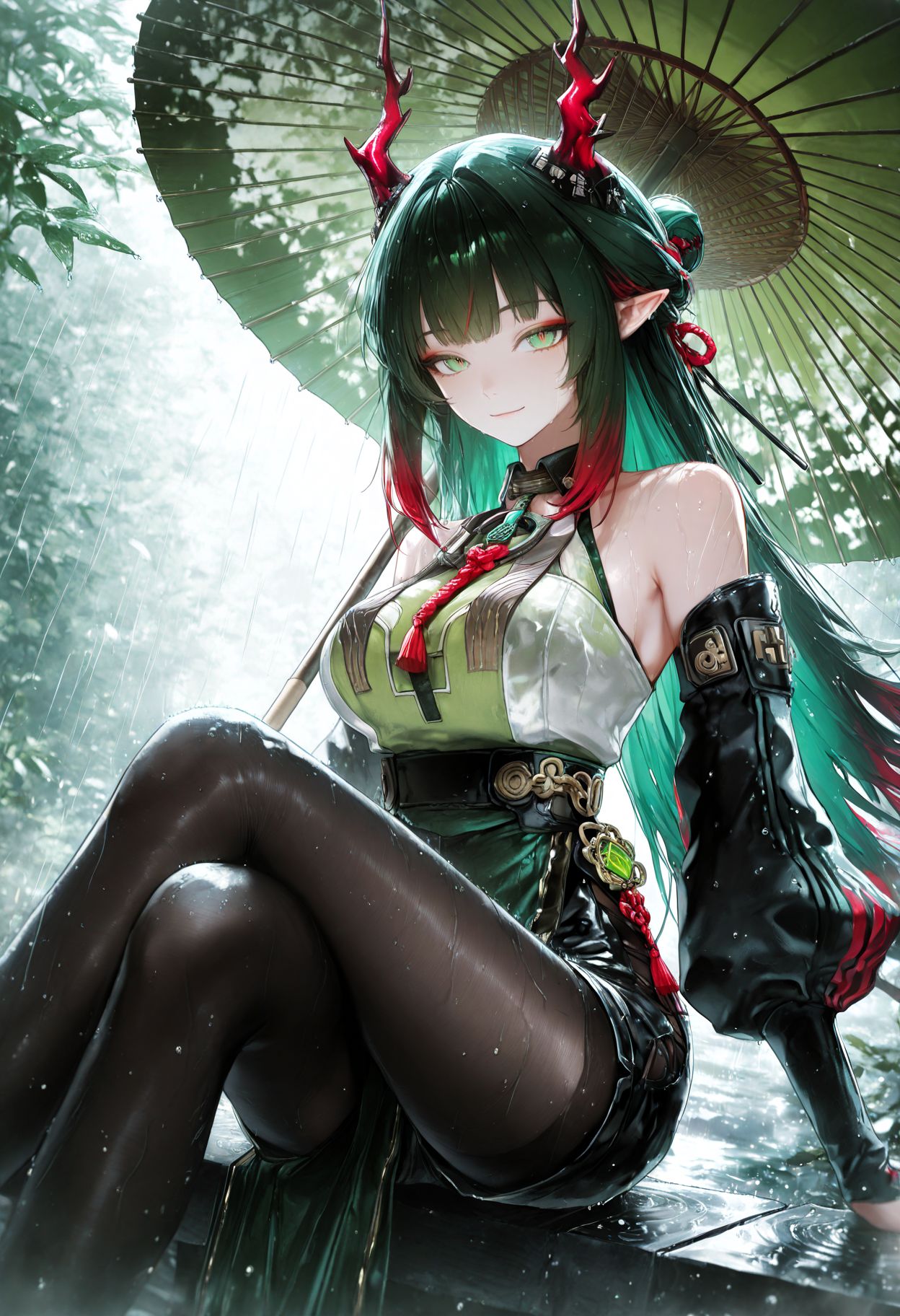 来躲会雨吧管理员 明日方舟终末地 庄方宜 二次元游戏美女AI绘画,第1张