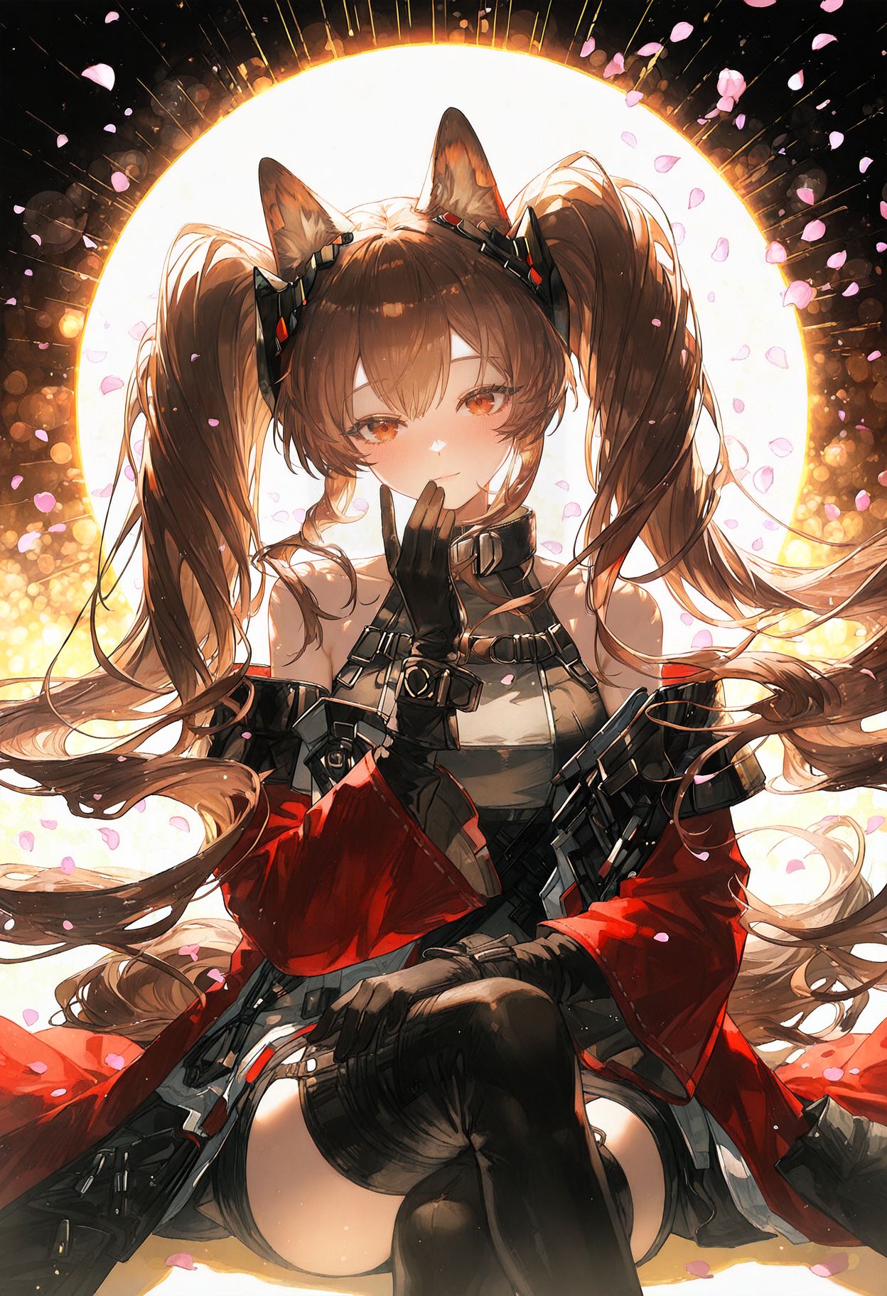 明日方舟 安洁莉娜 二次元 AI绘画 忧郁感,第2张