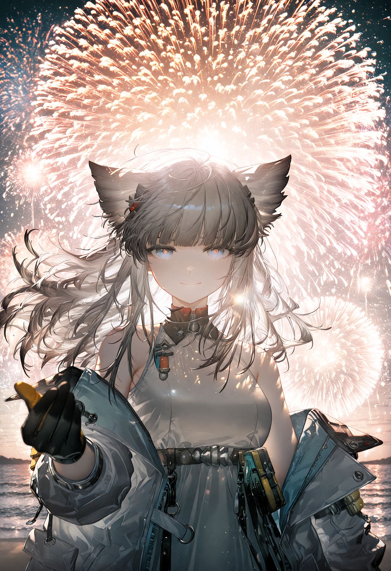 注意不要黑暗的环境看哦 小心闪光弹 明日方舟终末地 佩丽卡 氛围感唯美,第3张