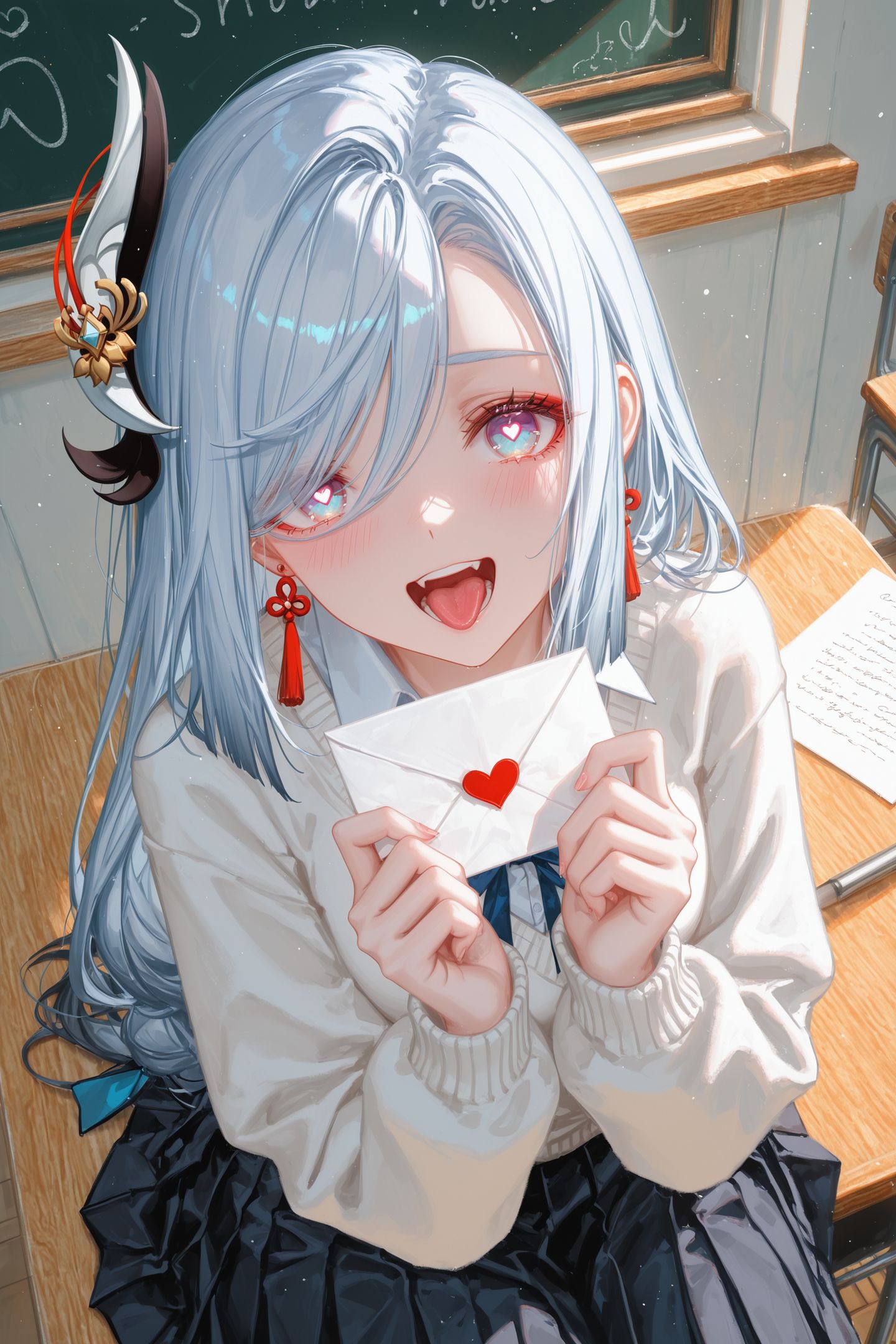 校园教室 情书表白 原神 崩坏星穹铁道 游戏壁纸,第3张