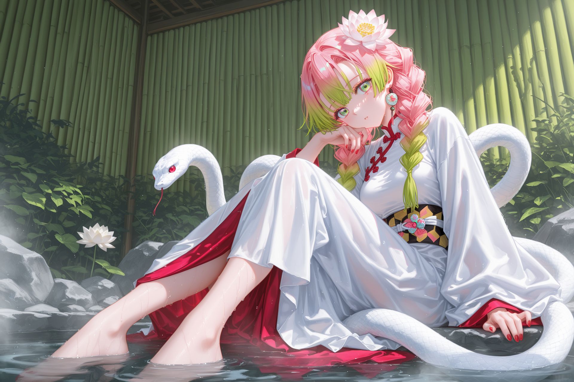 白蛇主题 鬼灭之刃 原神 申鹤 八重神子,第3张