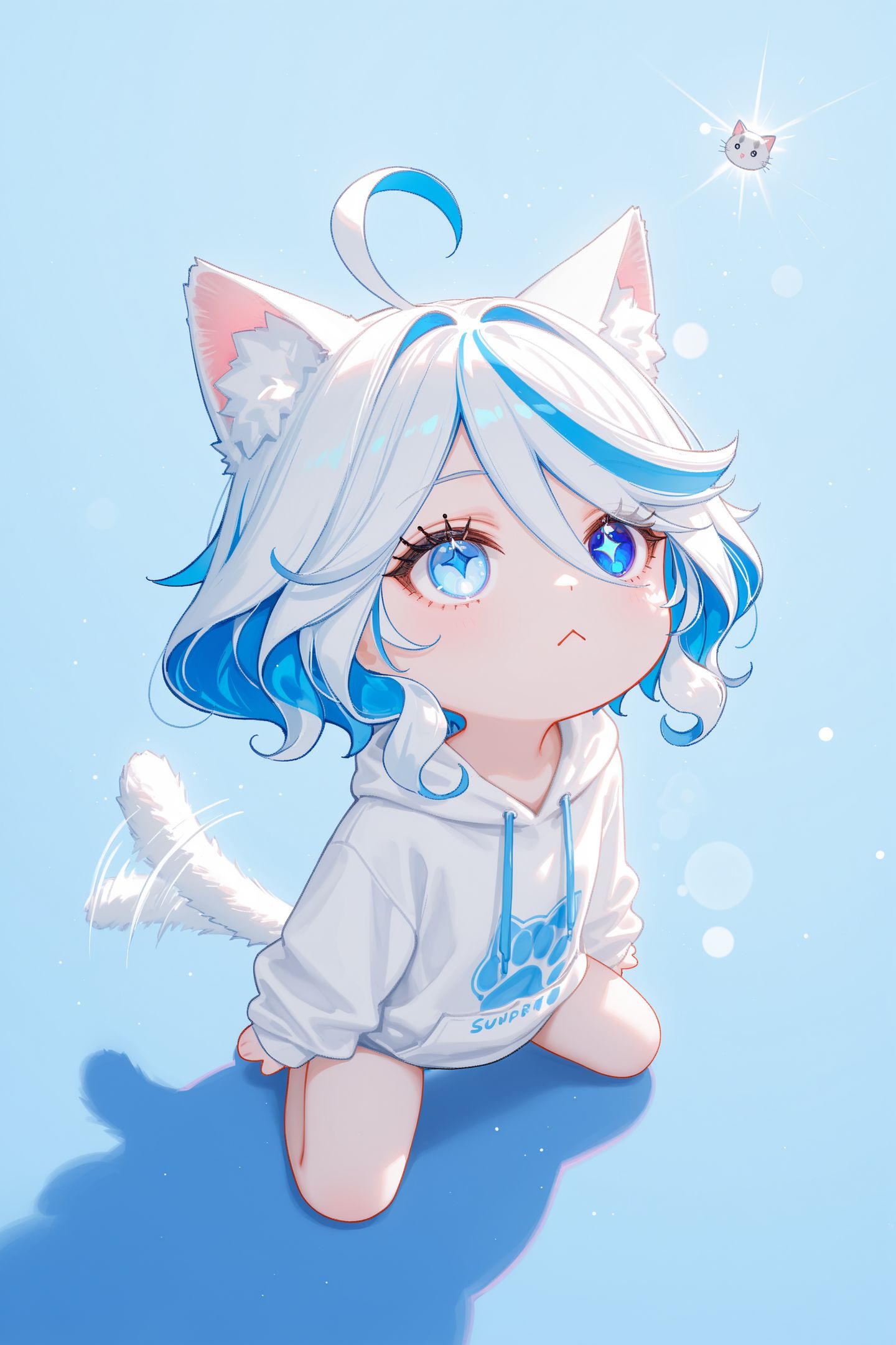 Q版可爱猫猫 原神女孩 游戏角色 超高清唯美萌系壁纸,第3张