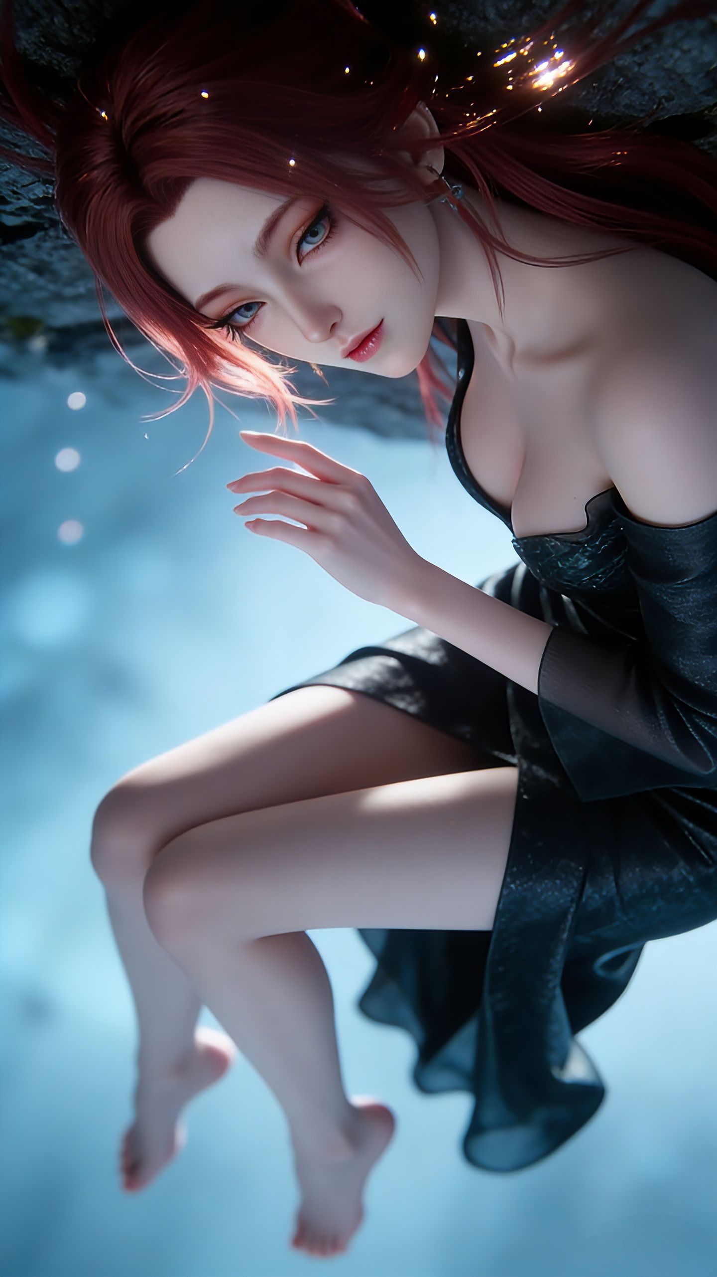 搜神记 雨师妾 国漫女神 Ai生成 大长腿美女,第4张