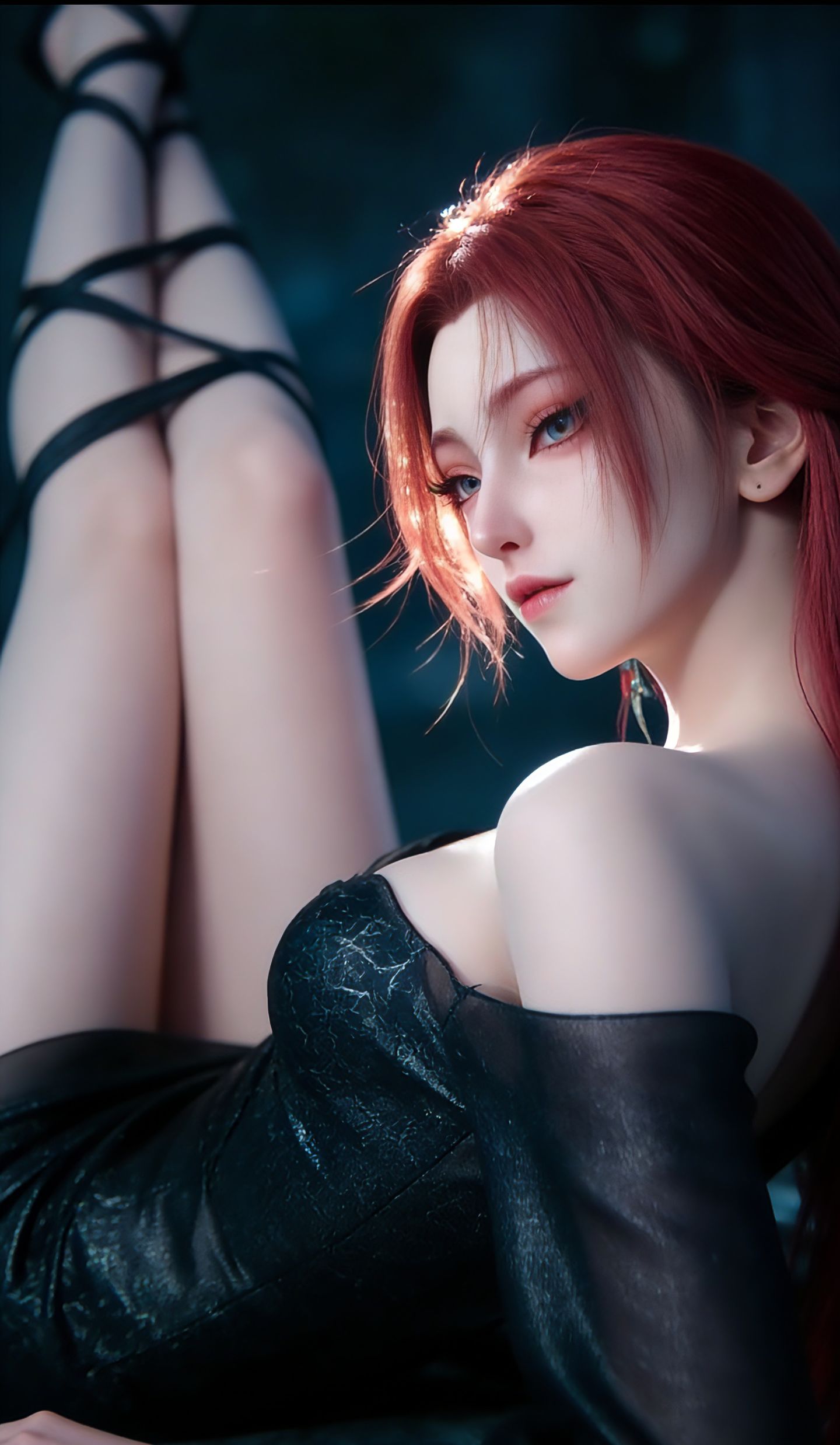 搜神记 雨师妾 国漫女神 Ai生成 大长腿美女,第3张