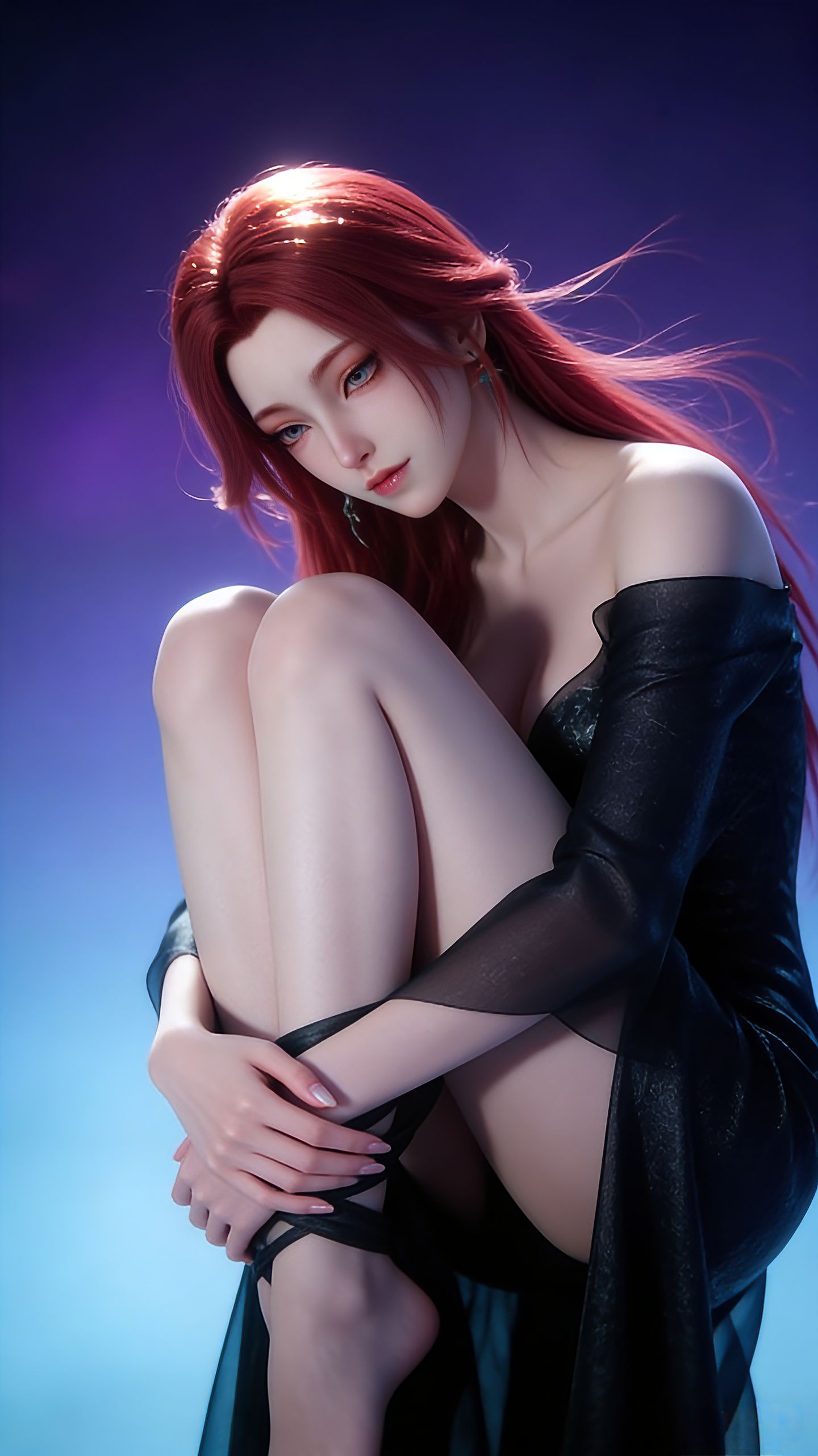 搜神记 雨师妾 国漫女神 Ai生成 大长腿美女,第6张