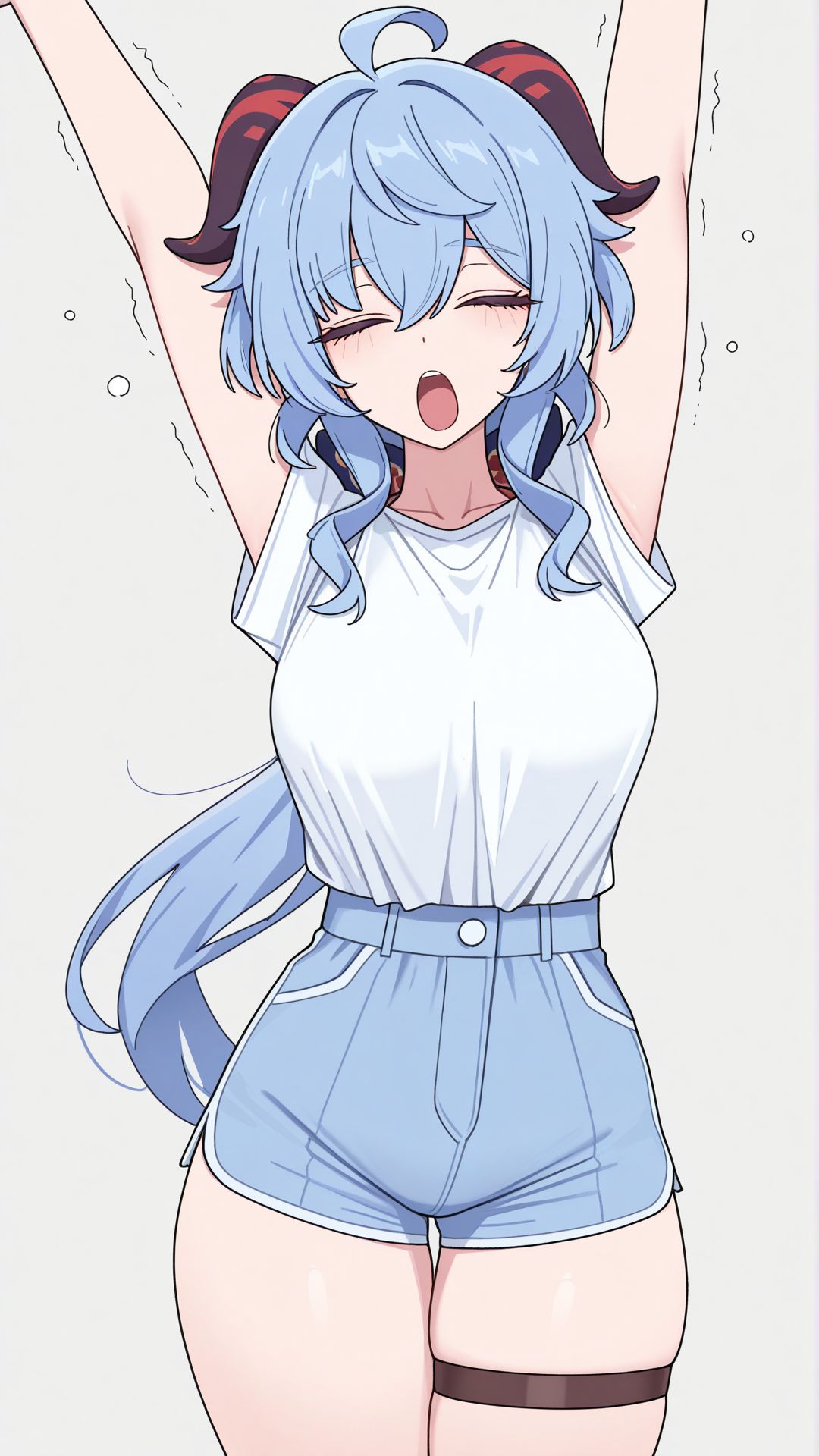 原神 甘雨 职场OL JK 女仆装 游戏角色壁纸 肉肉腿,第1张