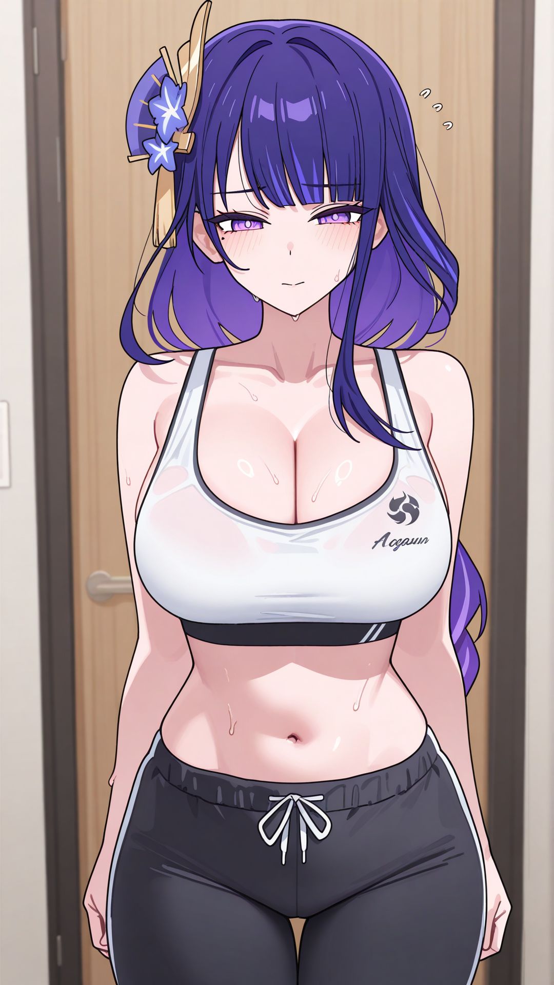 原神壁纸 雷电将军 二次元 JK 百褶裙,第4张