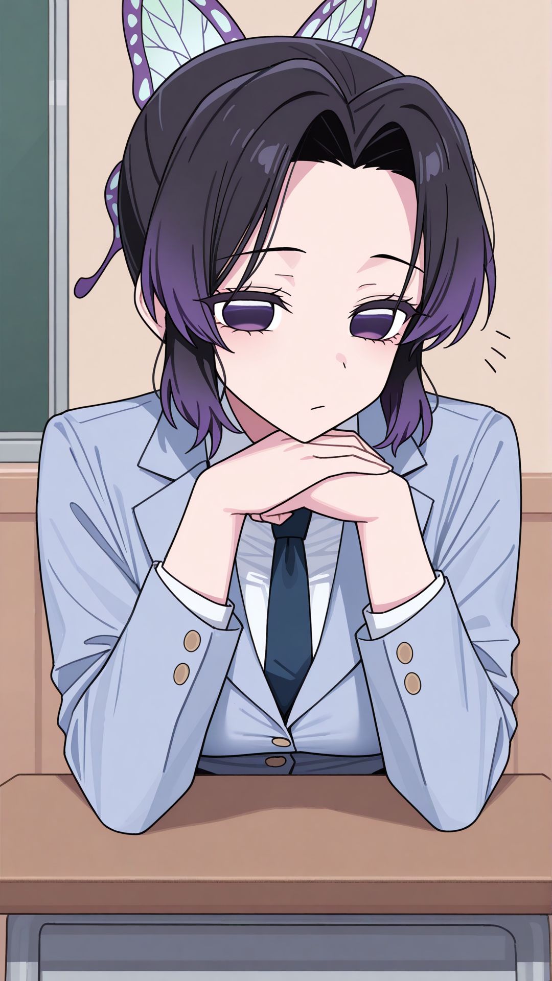 鬼灭之刃 蝴蝶忍 壁纸 二次元图片,第6张