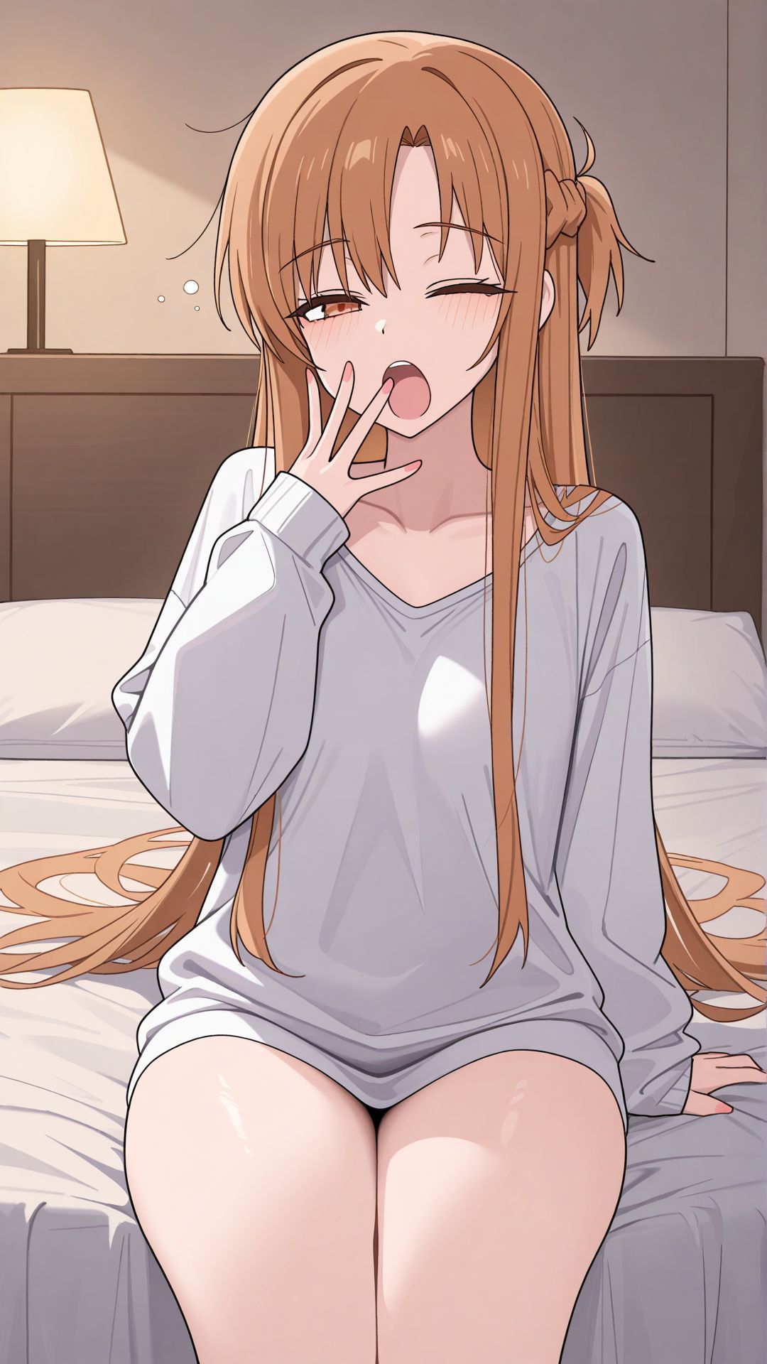 亚丝娜 结城明日奈 刀剑神域 女仆装 二次元,第1张