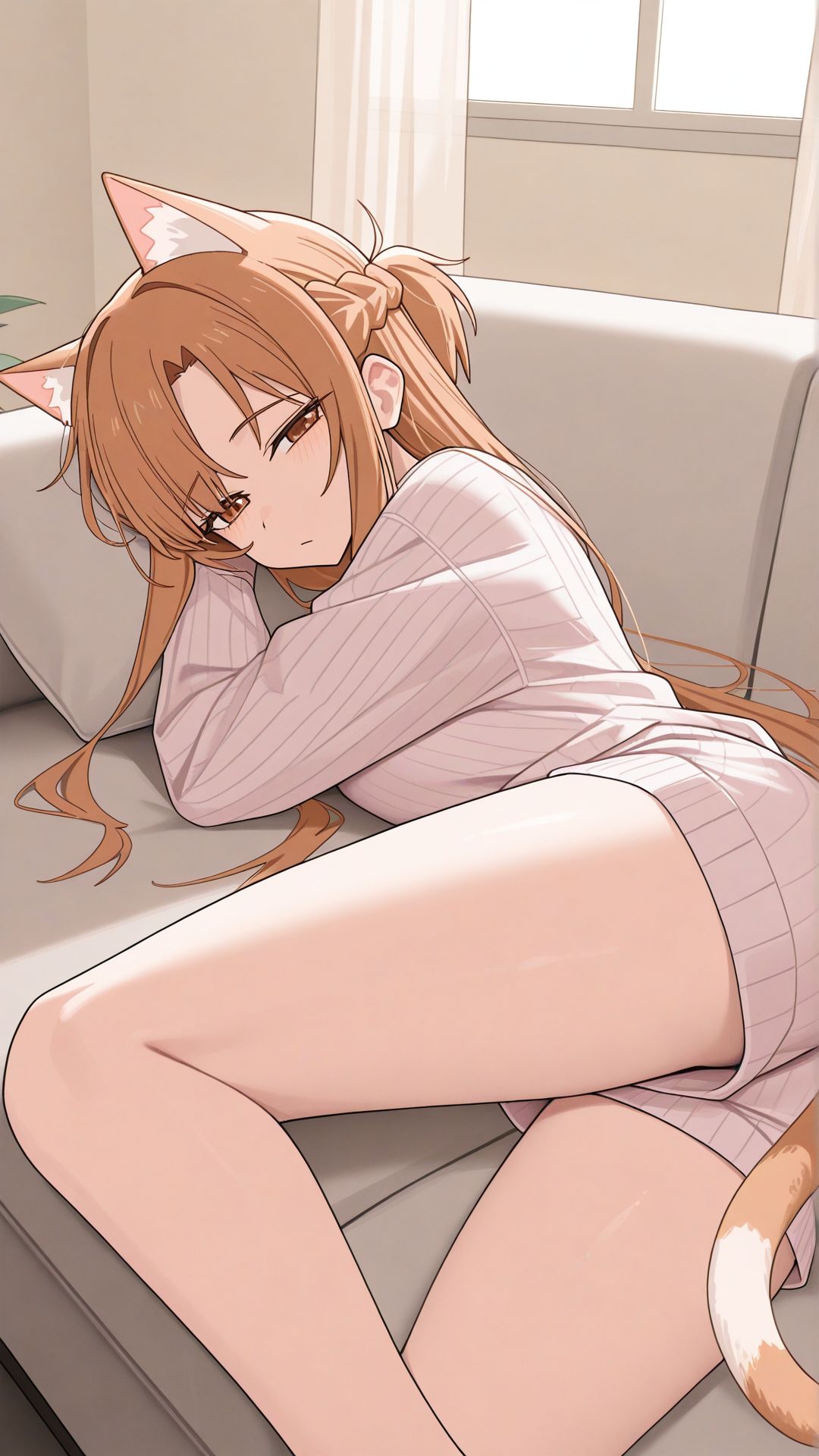 亚丝娜 结城明日奈 刀剑神域 女仆装 二次元,第3张