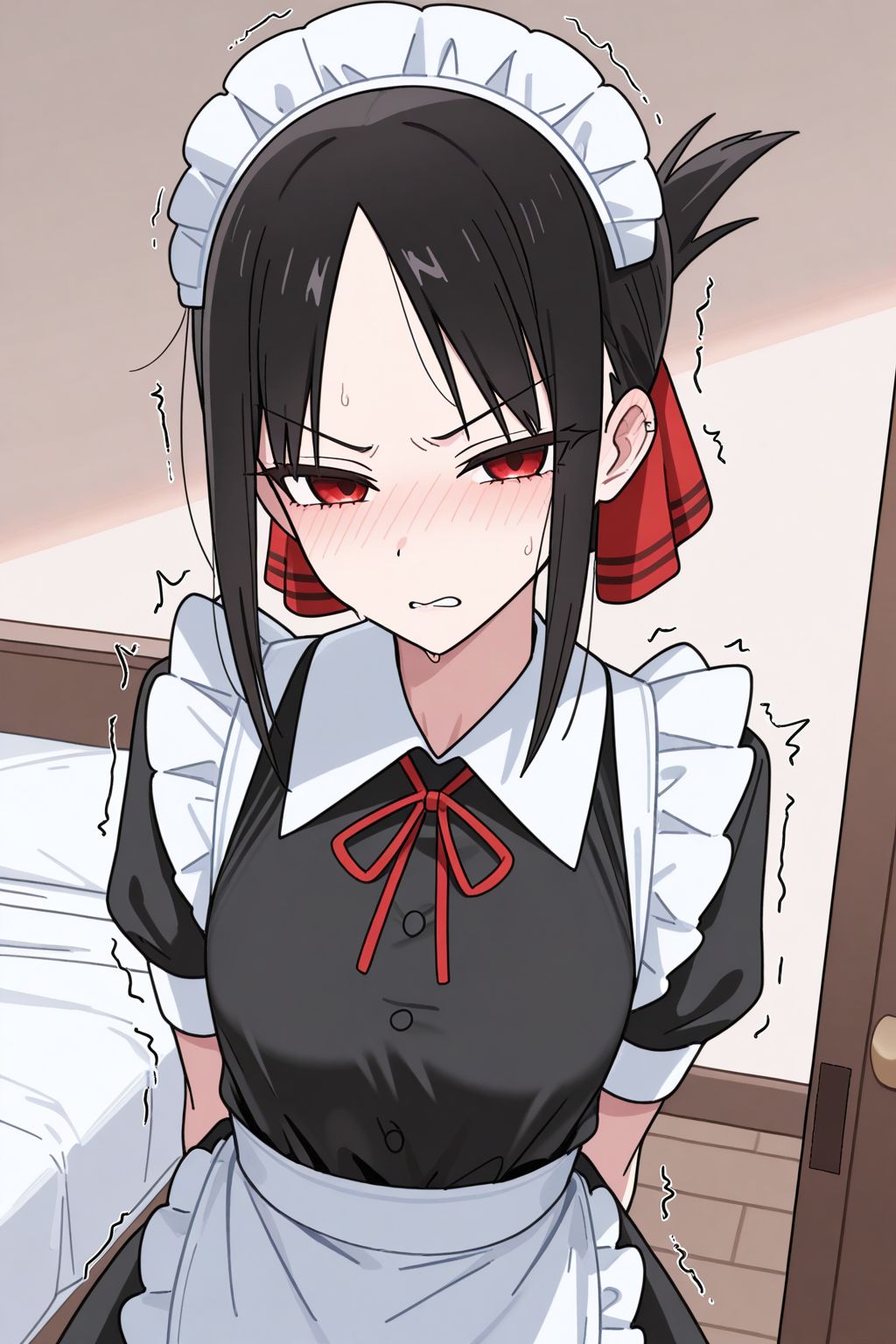 辉夜大小姐想让我告白 四宫辉夜 女仆装 睡衣 尾巴 壁纸,第2张