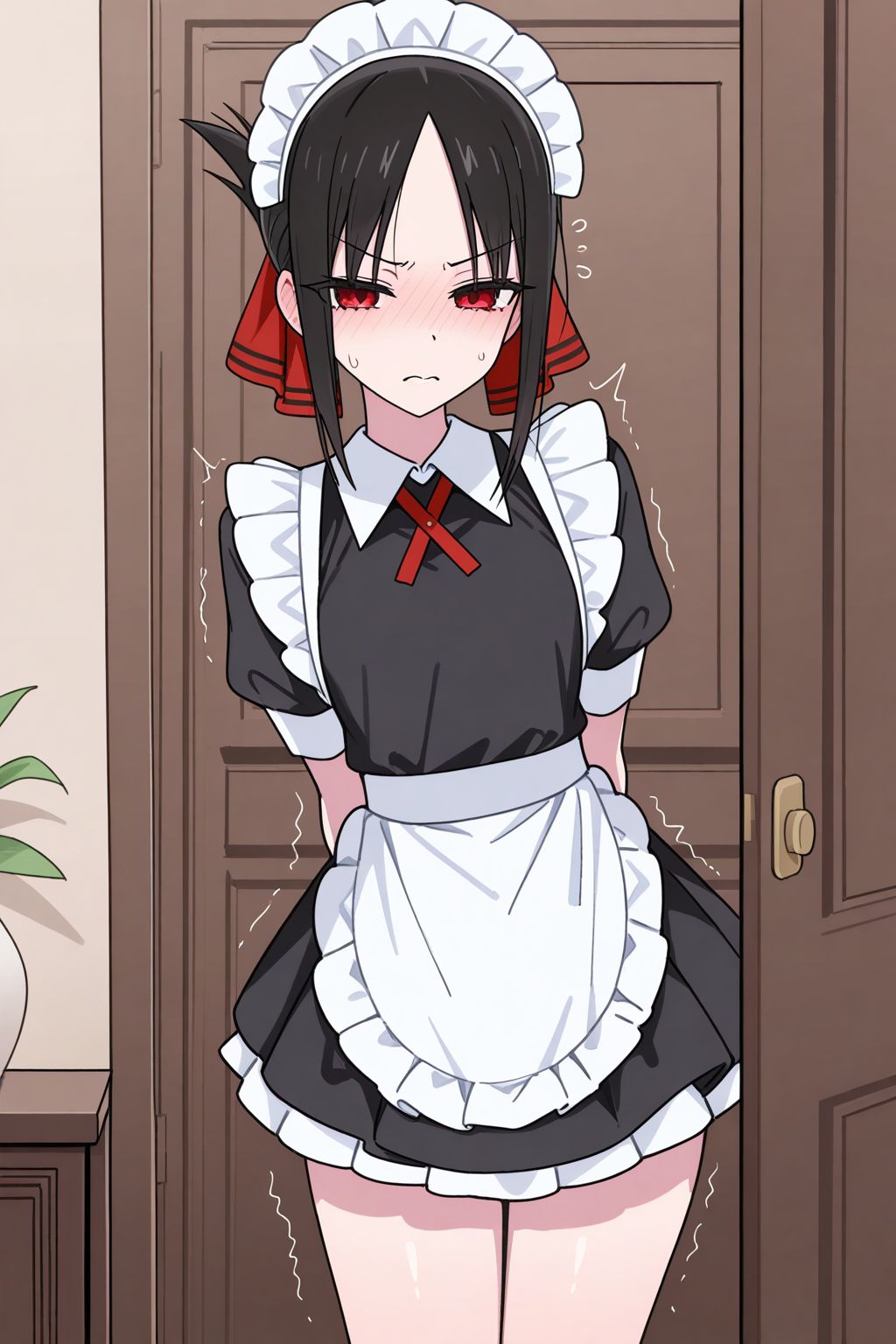 辉夜大小姐想让我告白 四宫辉夜 女仆装 睡衣 尾巴 壁纸,第4张